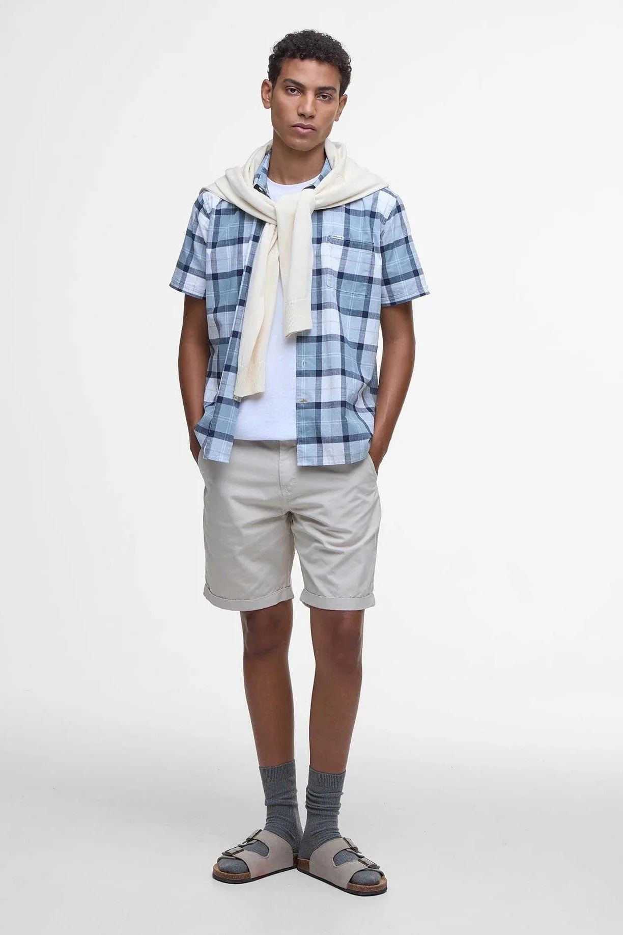 Gordon Tailored Fit Short Sleeve Shirt - Northshore Tartan - Image 4