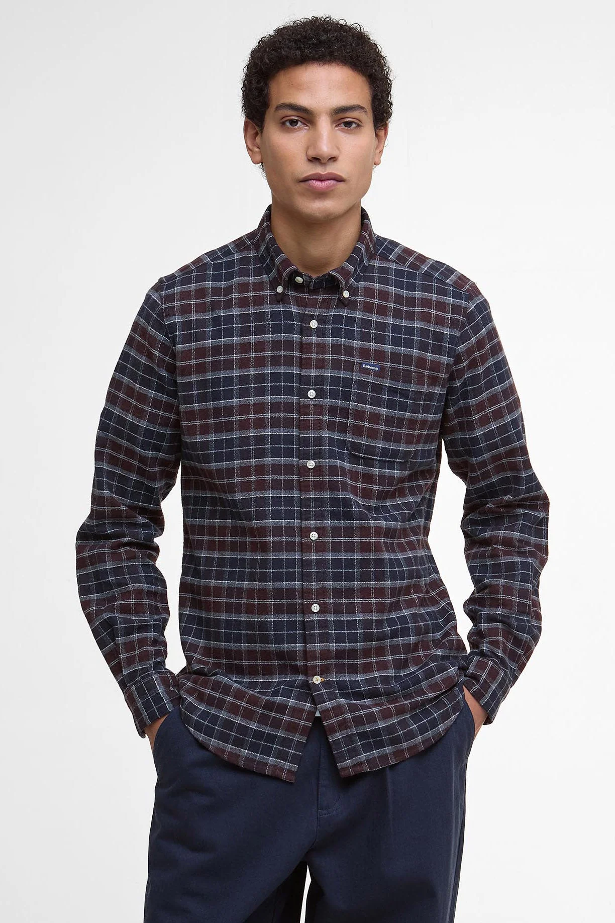 Haddington Tailored Tartan Shirt - Midnight Oak Tartan - Image 2