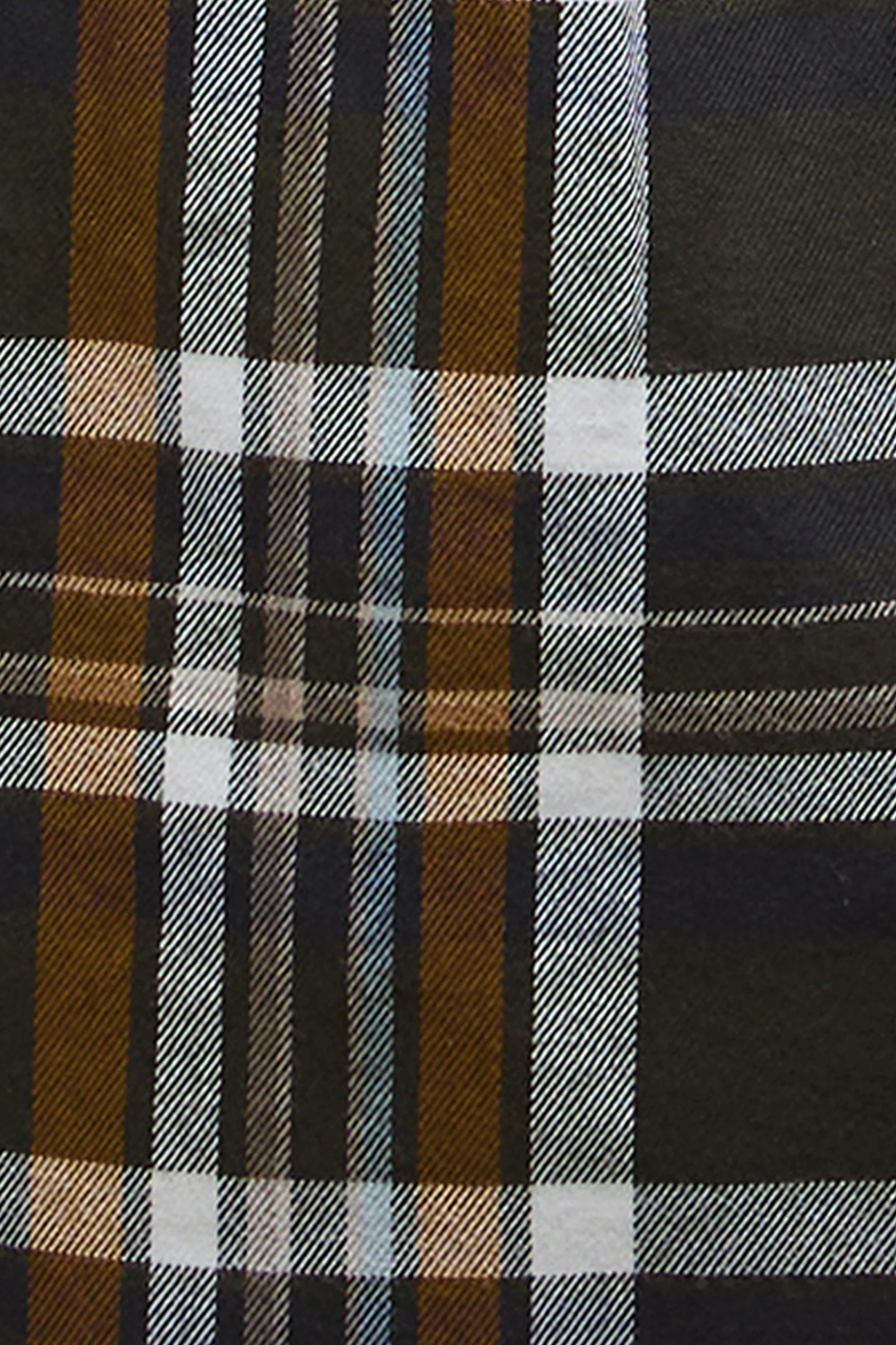 Hanley Check Relaxed Fit Shirt - Olive - Image 5