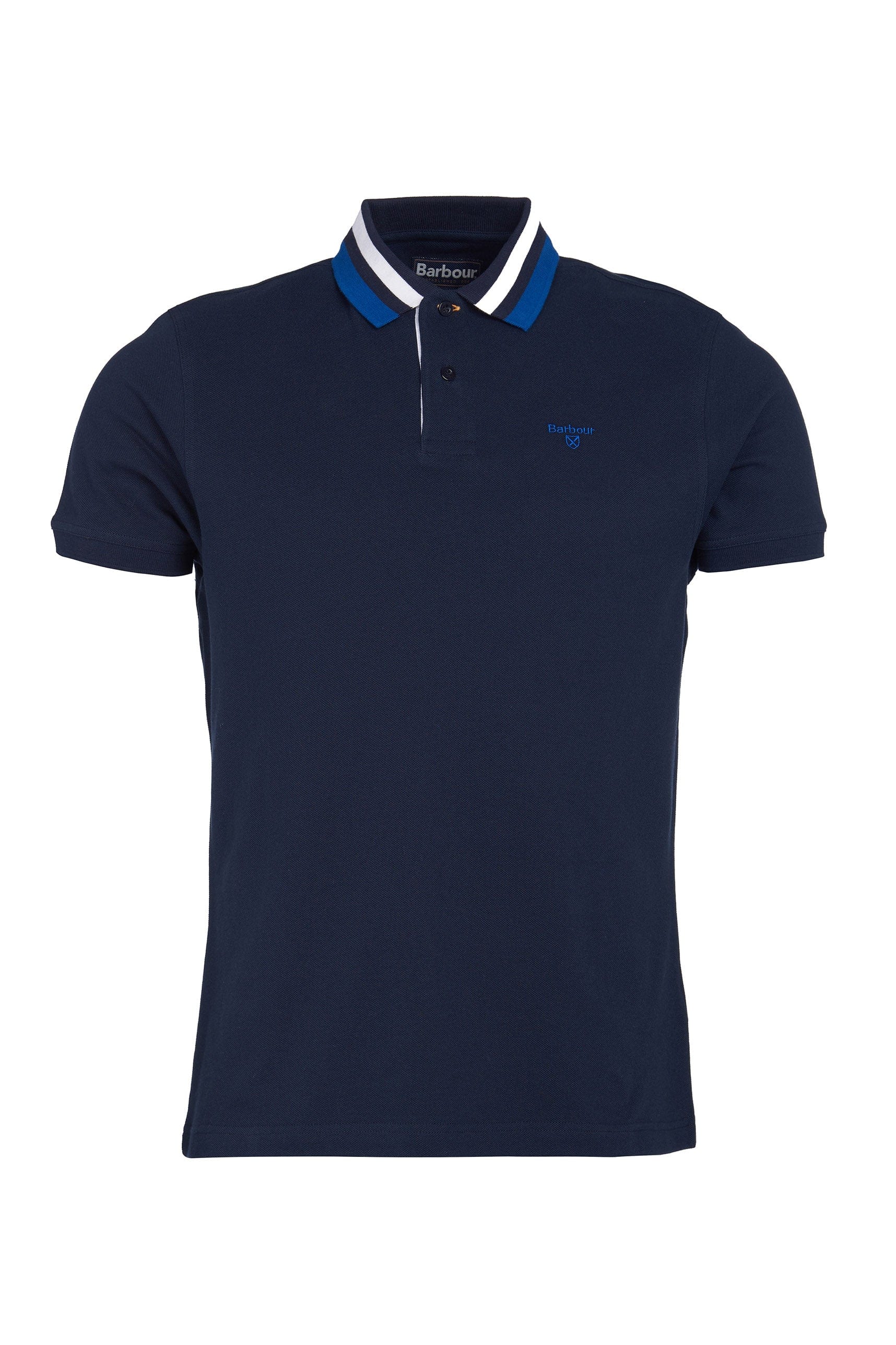 Hawkeswater Tipped Polo Shirt - Navy
