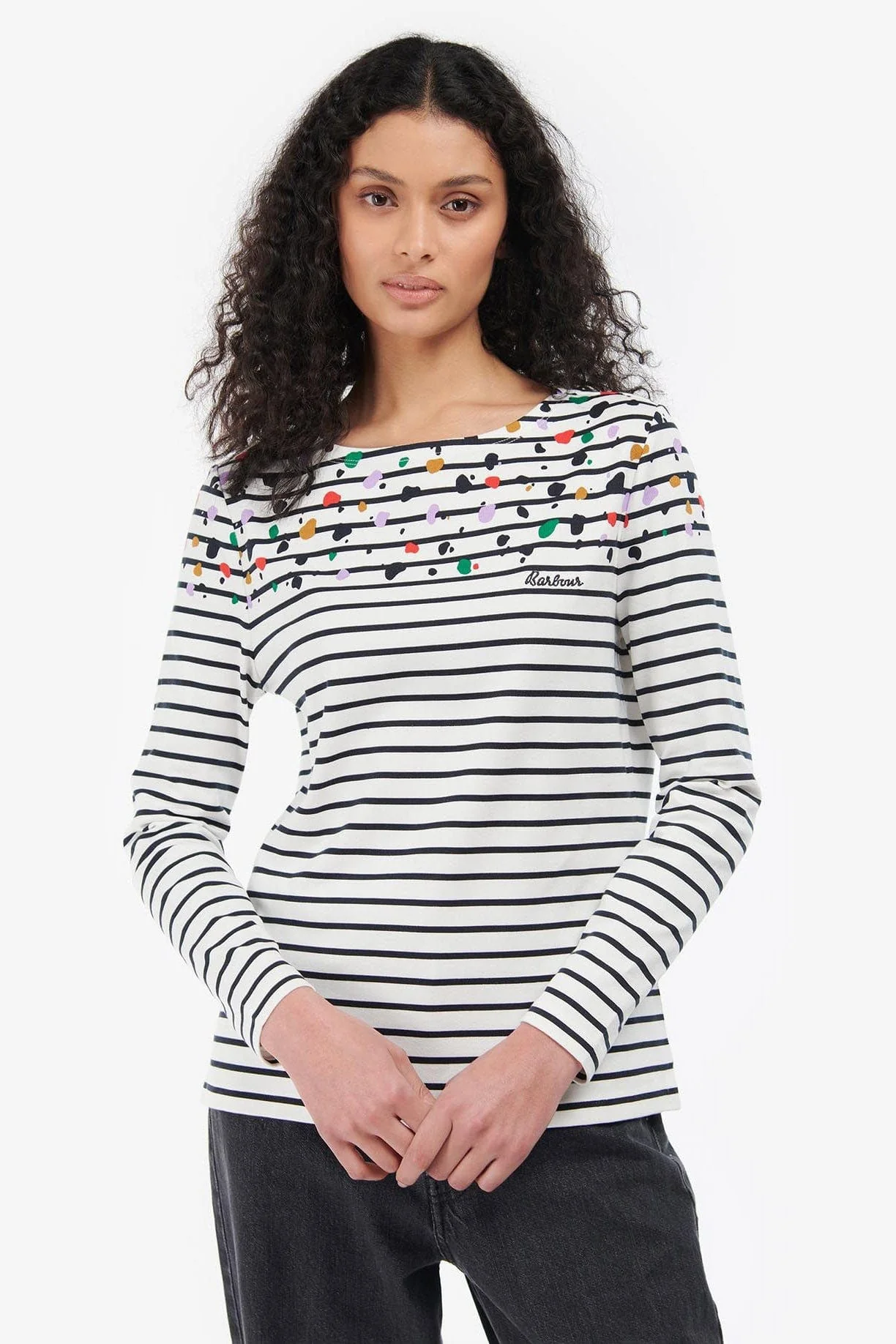 Hawkins Print Top - Off White Dalmatian - Image 2