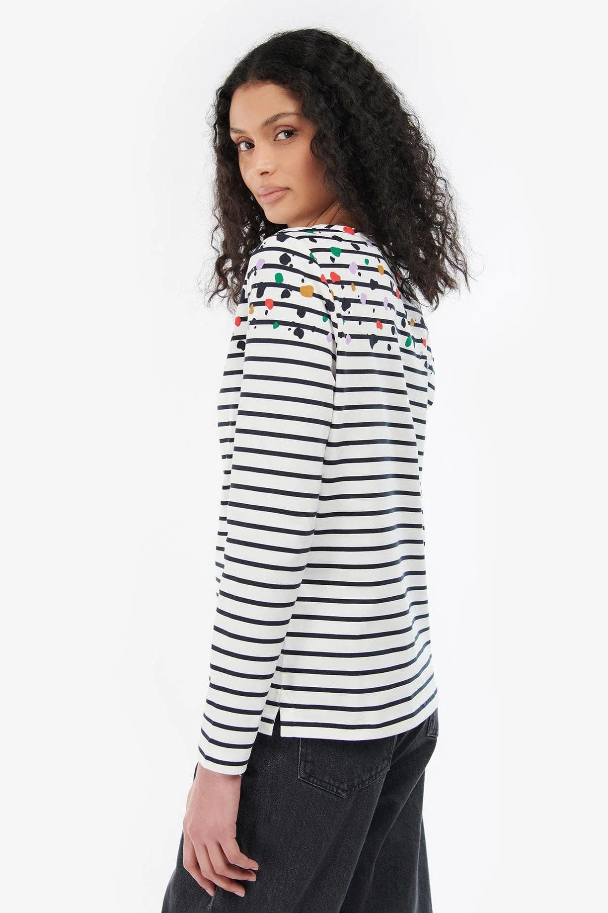 Hawkins Print Top - Off White Dalmatian - Image 3