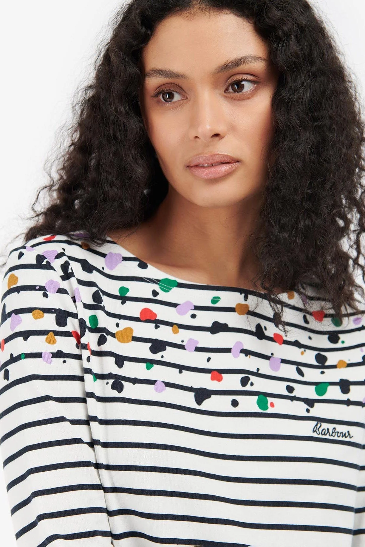 Hawkins Print Top - Off White Dalmatian - Image 5