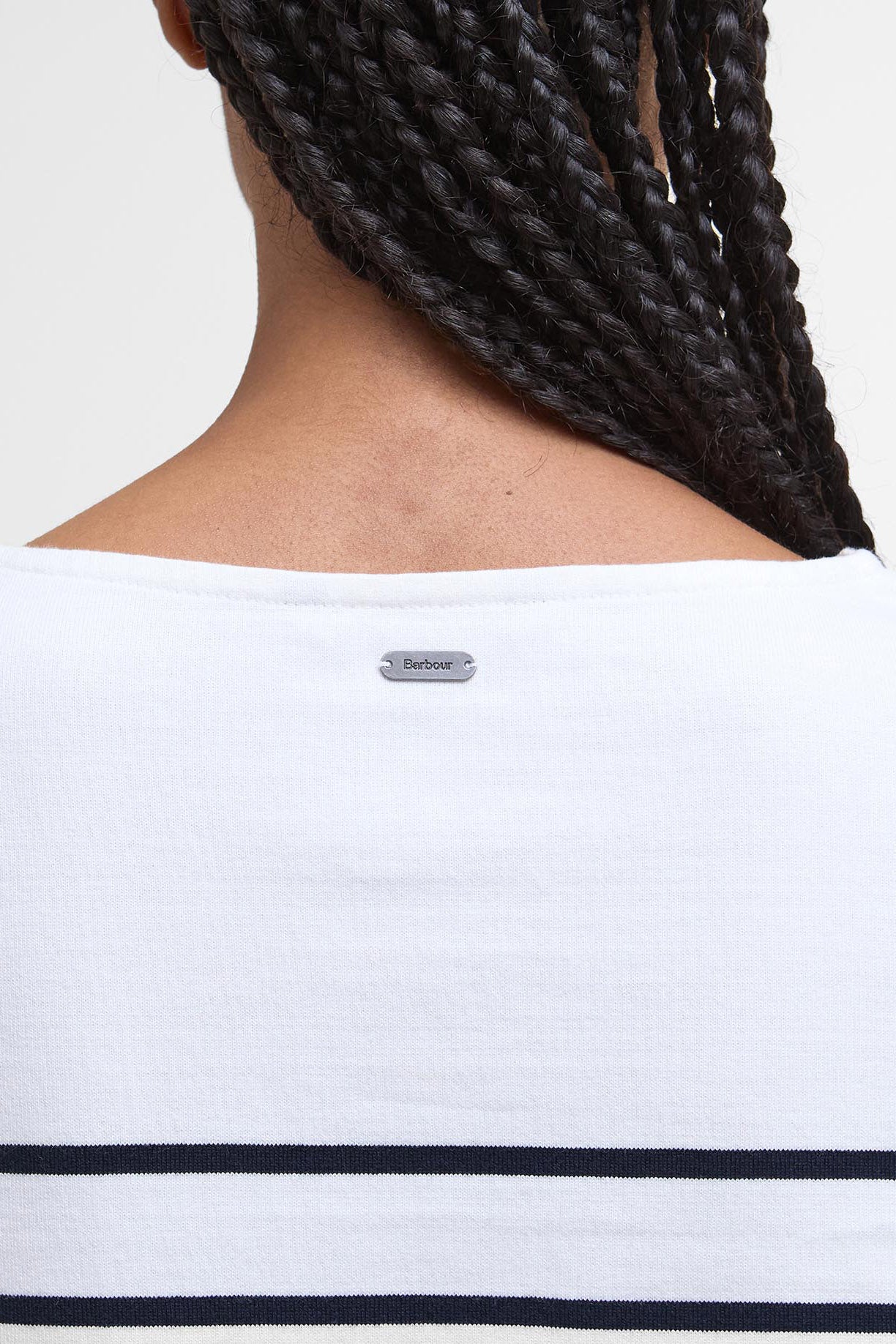 Hawkins Striped Long Sleeve T-Shirt - Cloud Stripe - Image 5