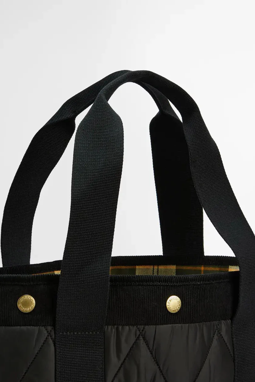 Healy Quilted Tote Bag - Black/Ancient - Image 5