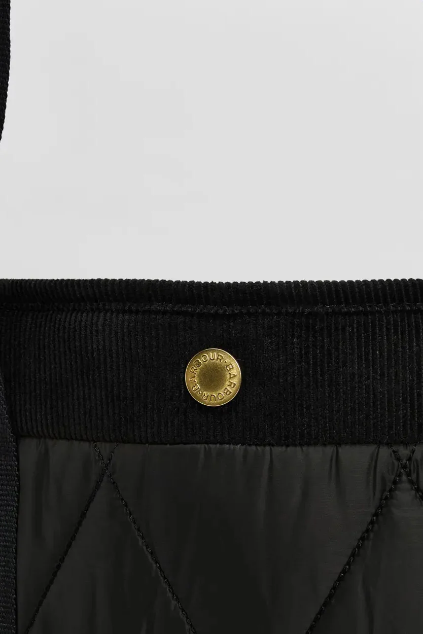 Healy Quilted Tote Bag - Black/Ancient - Image 6