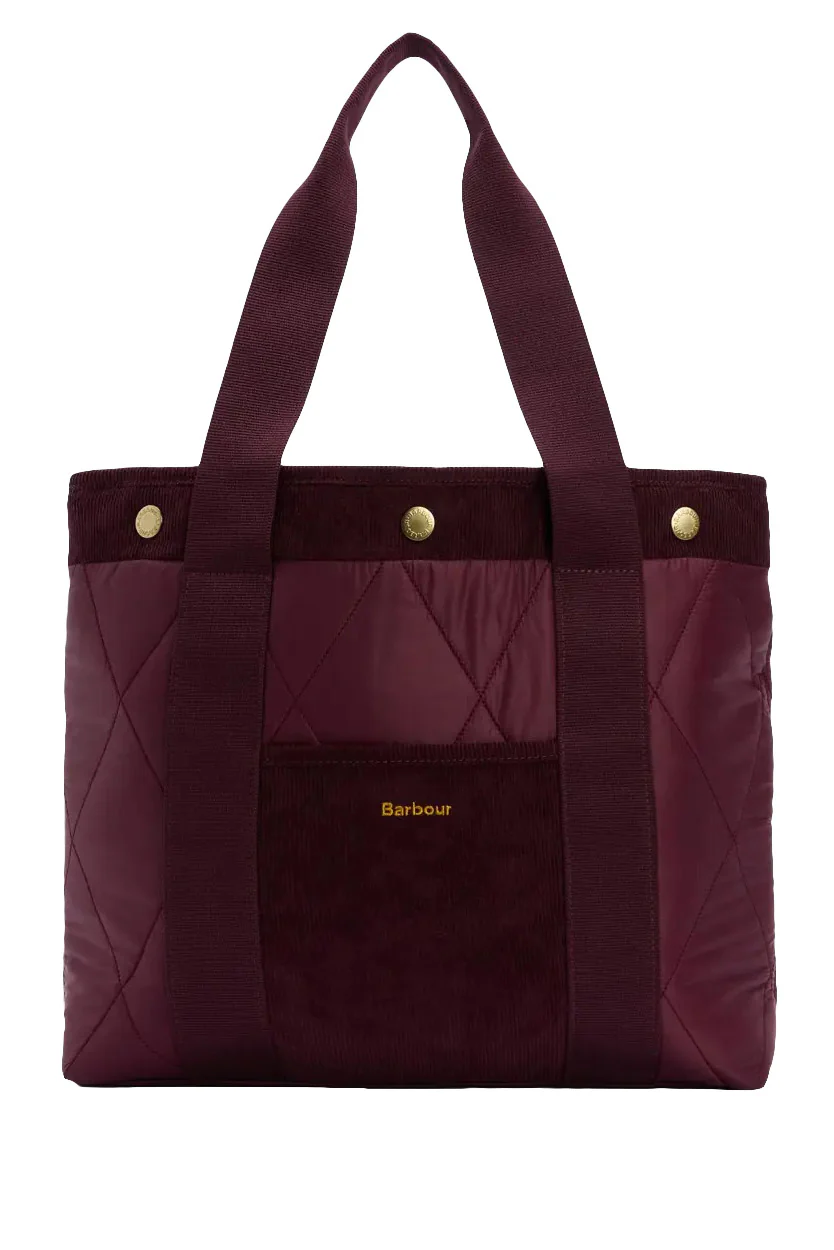 Healy Quilted Tote Bag - Merlot
