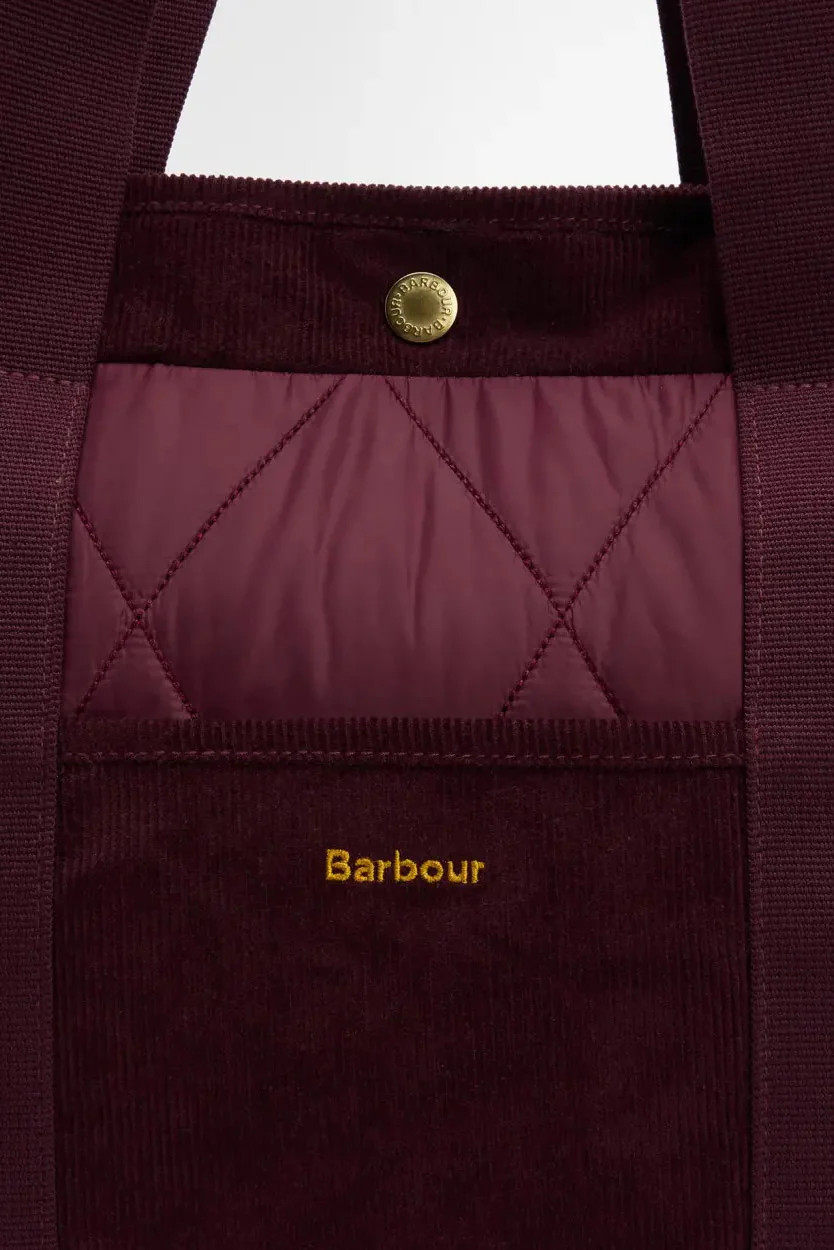 Healy Quilted Tote Bag - Merlot - Image 4