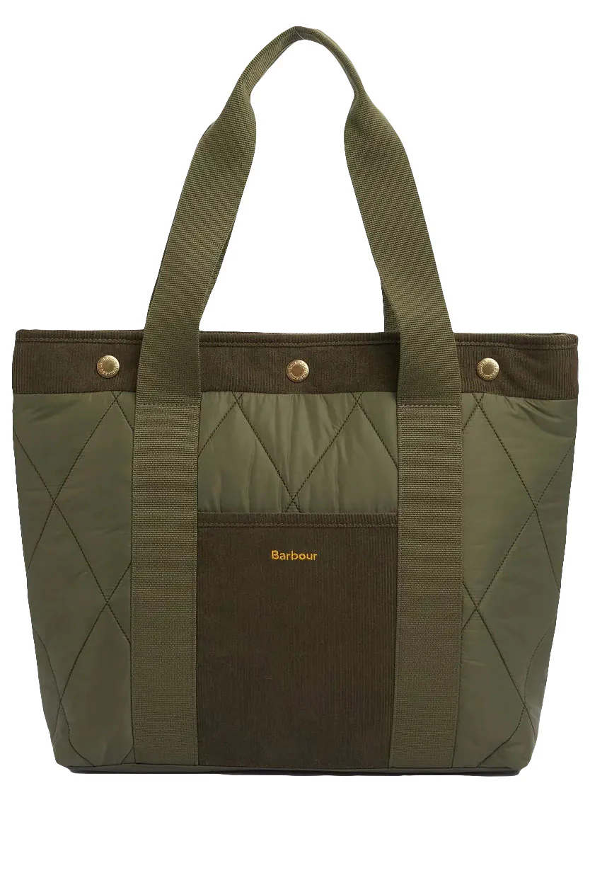 Healy Quilted Tote Bag - Olive