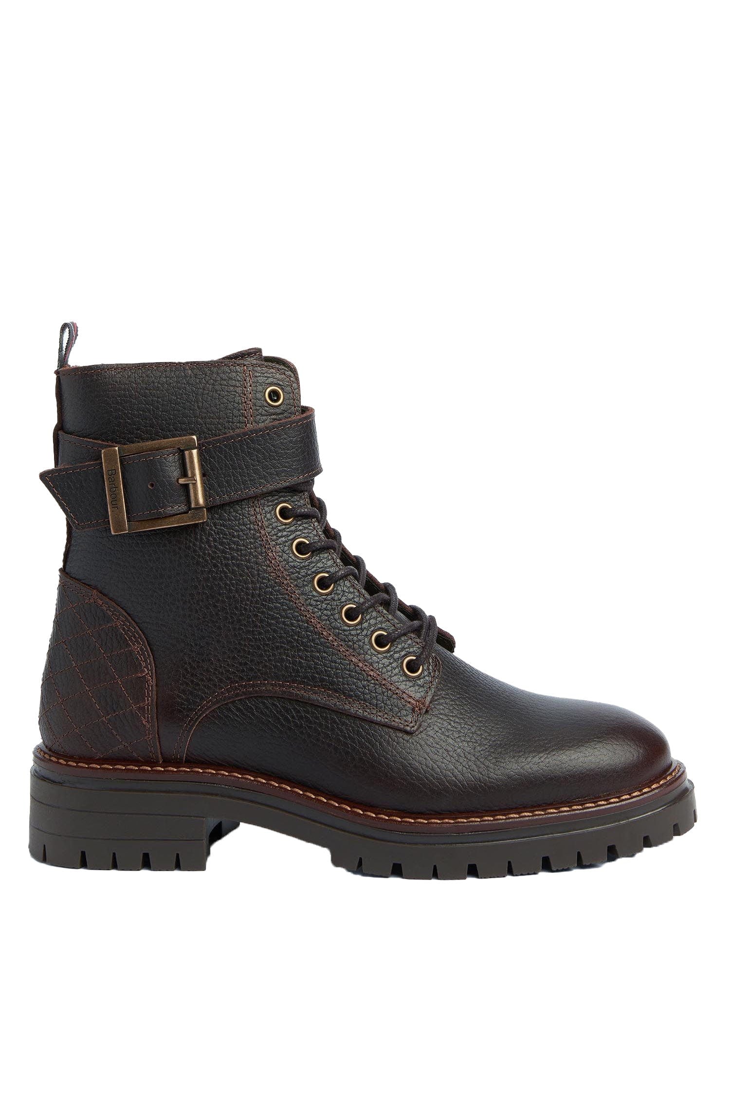 Heidi Commando Boots - Brown