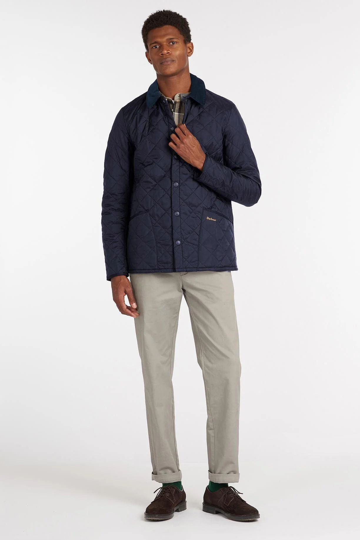 Heritage Liddesdale Quilted Jacket - Navy - Image 6