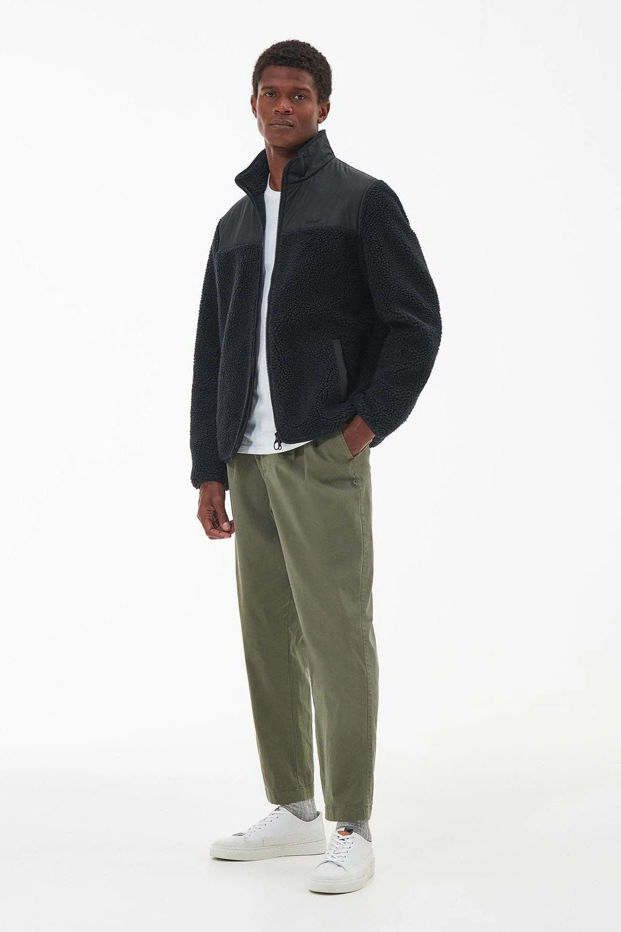 Hobson Fleece Jacket - Black - Image 4