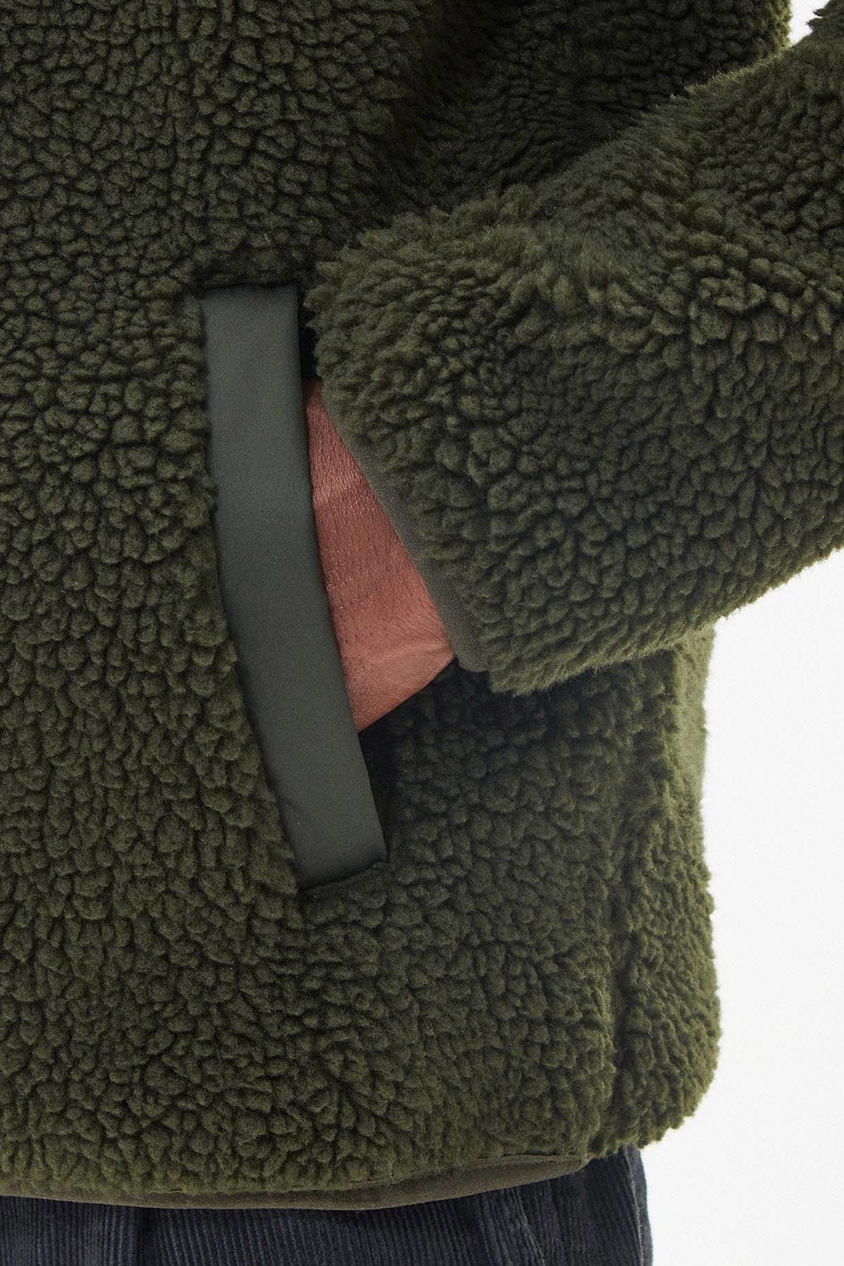Hobson Fleece Jacket - Olive - Image 5