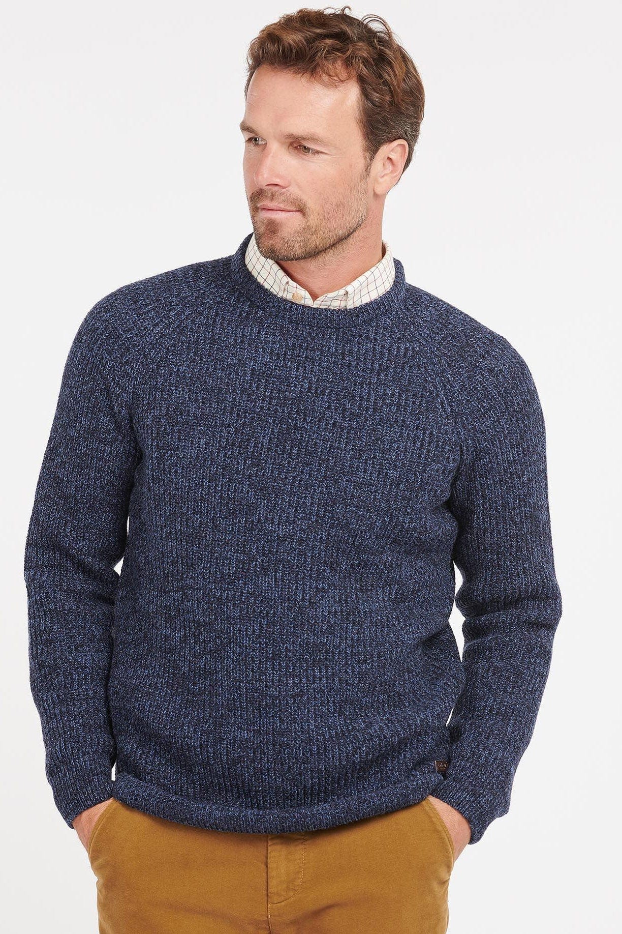 Horseford Crew Neck Jumper - Navy - Image 2