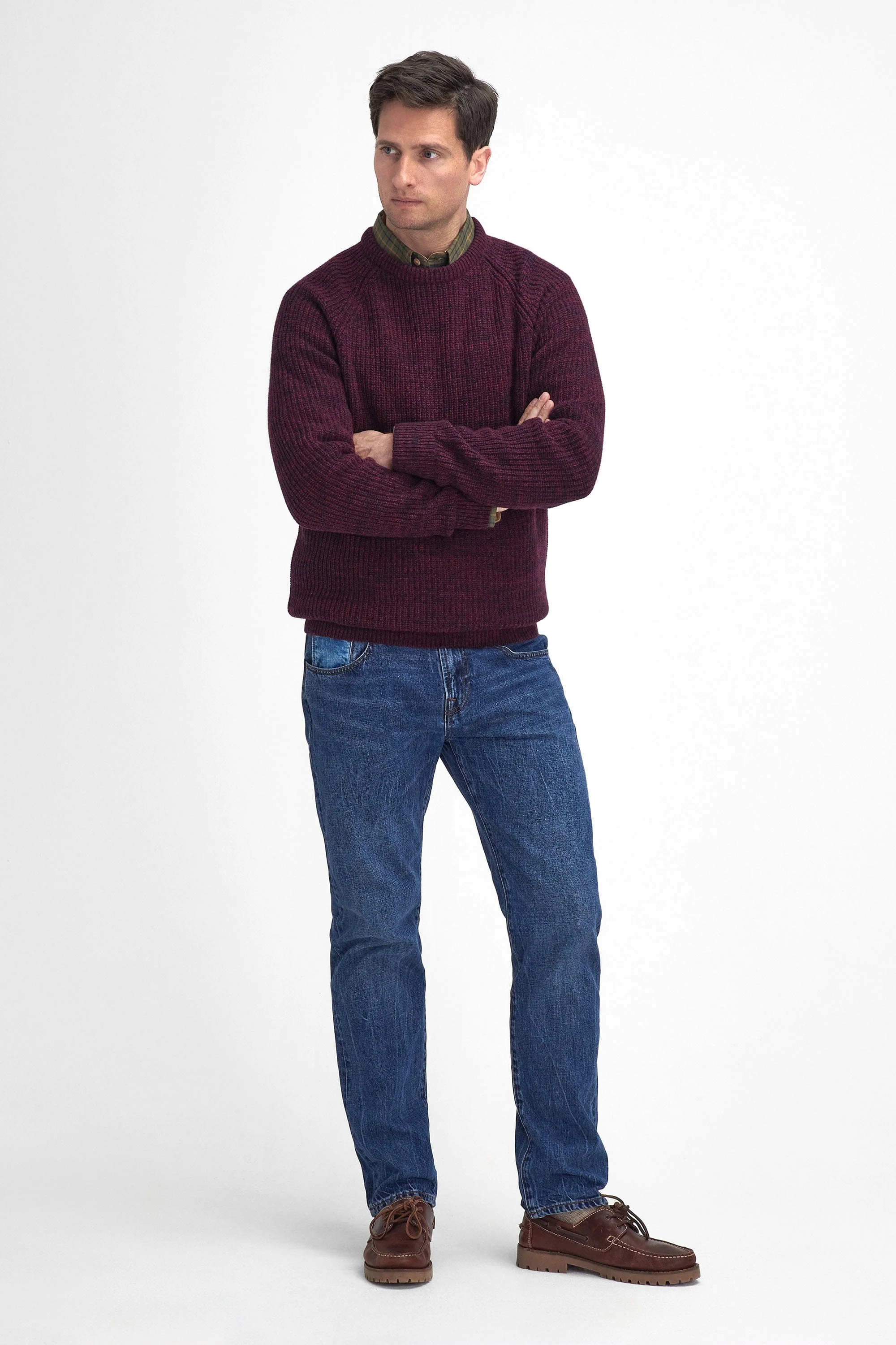 Horseford Crew Neck Jumper - Port - Image 3