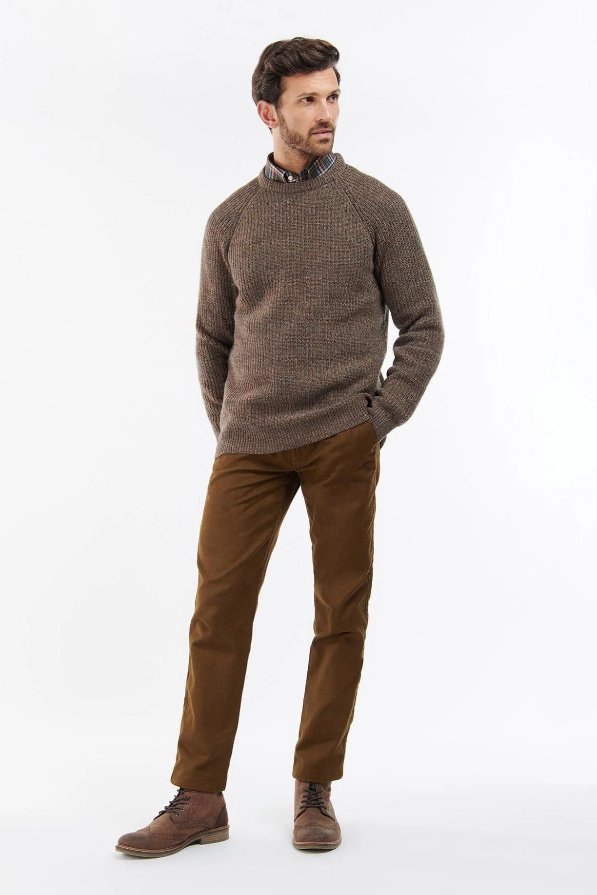 Horseford Crew Neck Jumper - Sandstone - Image 4