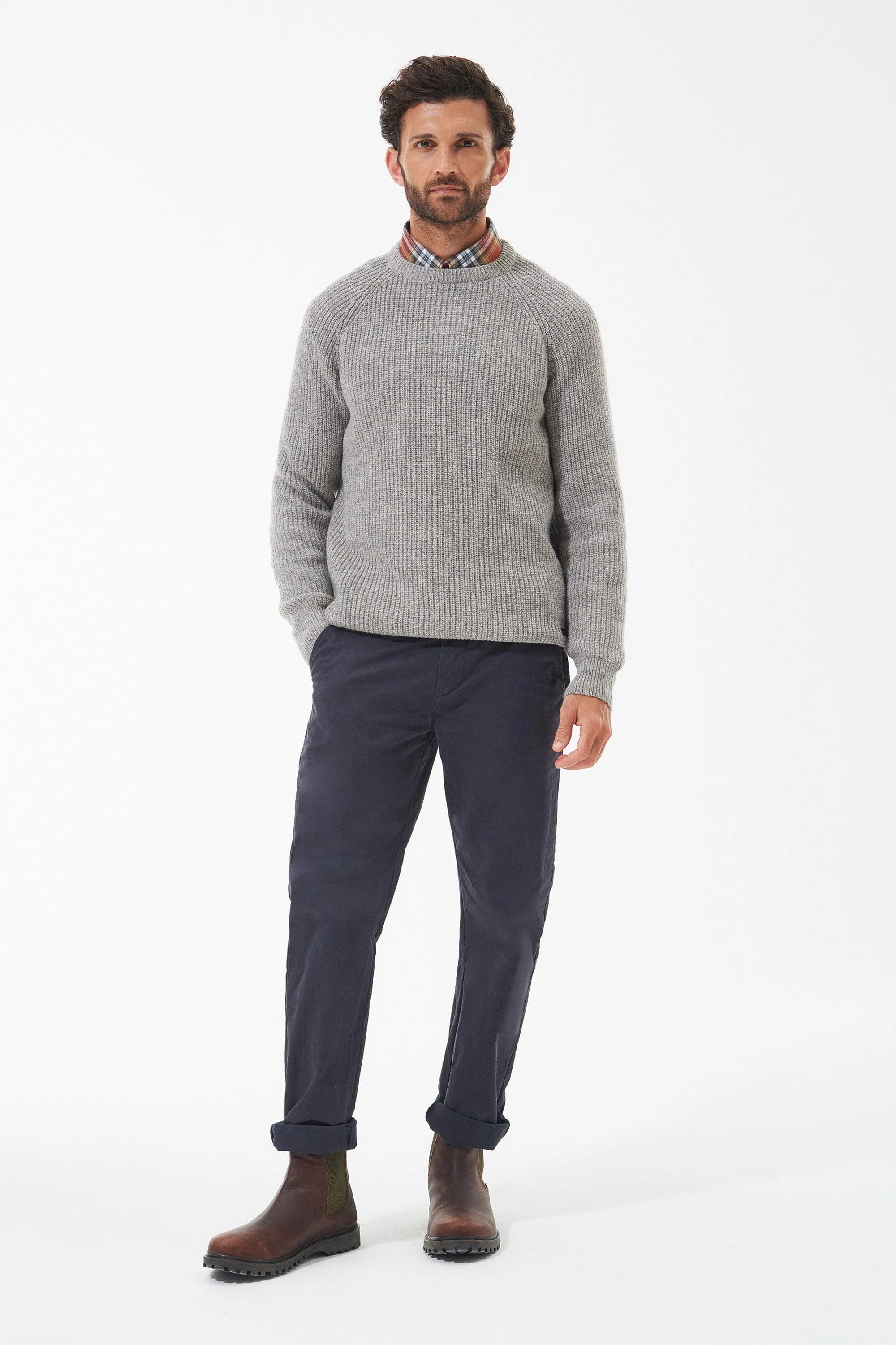 Horseford Crew Neck Jumper - Stone - Image 4