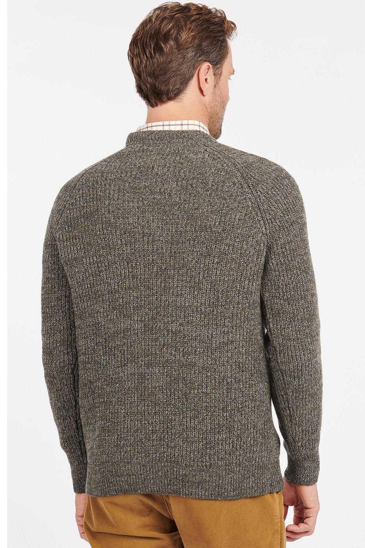 Horseford Crew Neck Jumper - Olive - Image 3