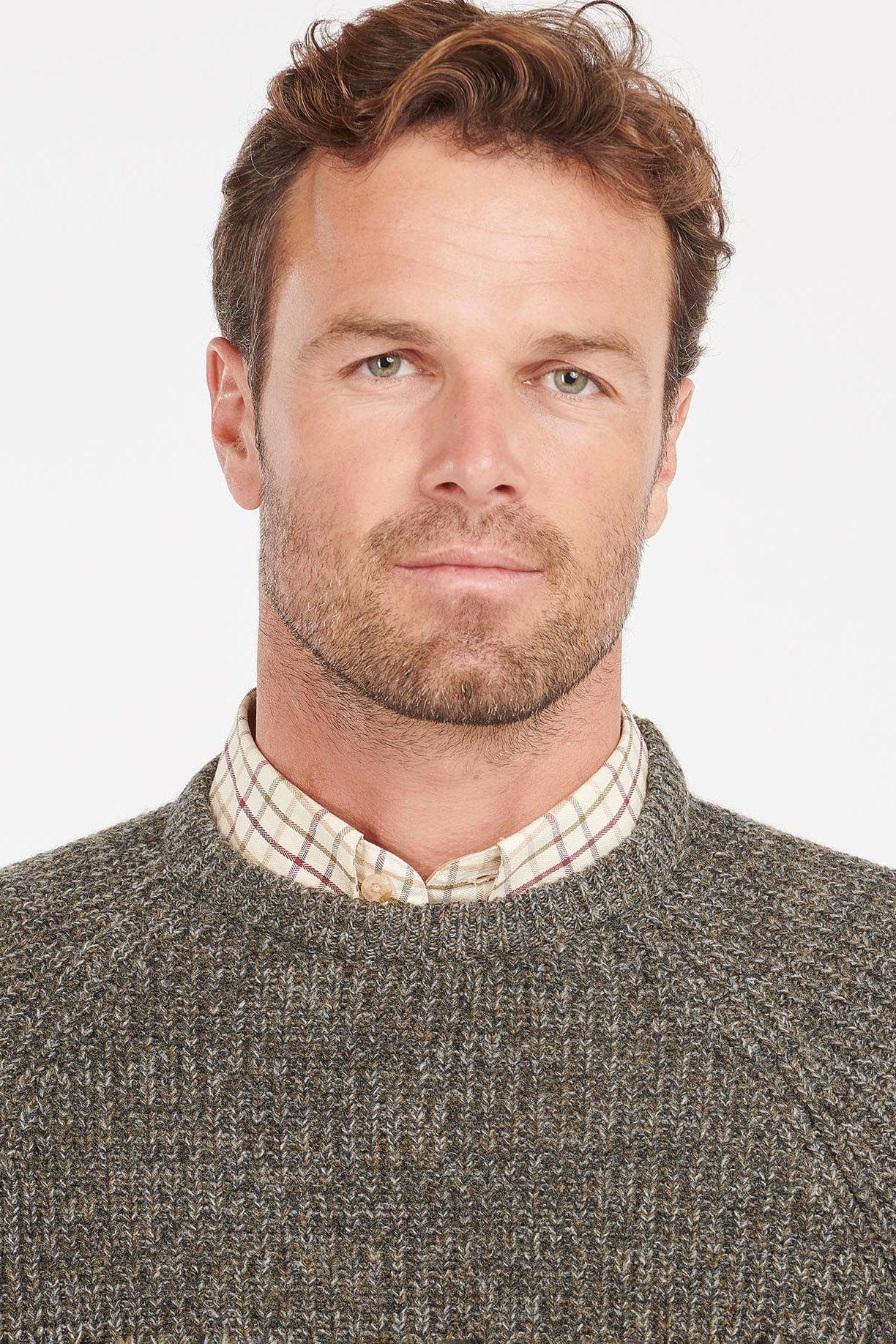Horseford Crew Neck Jumper - Olive - Image 4