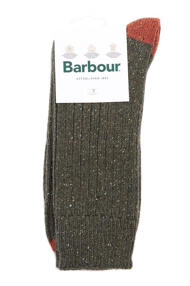 Houghton Sock - Olive/Burnt Orange - Image 2