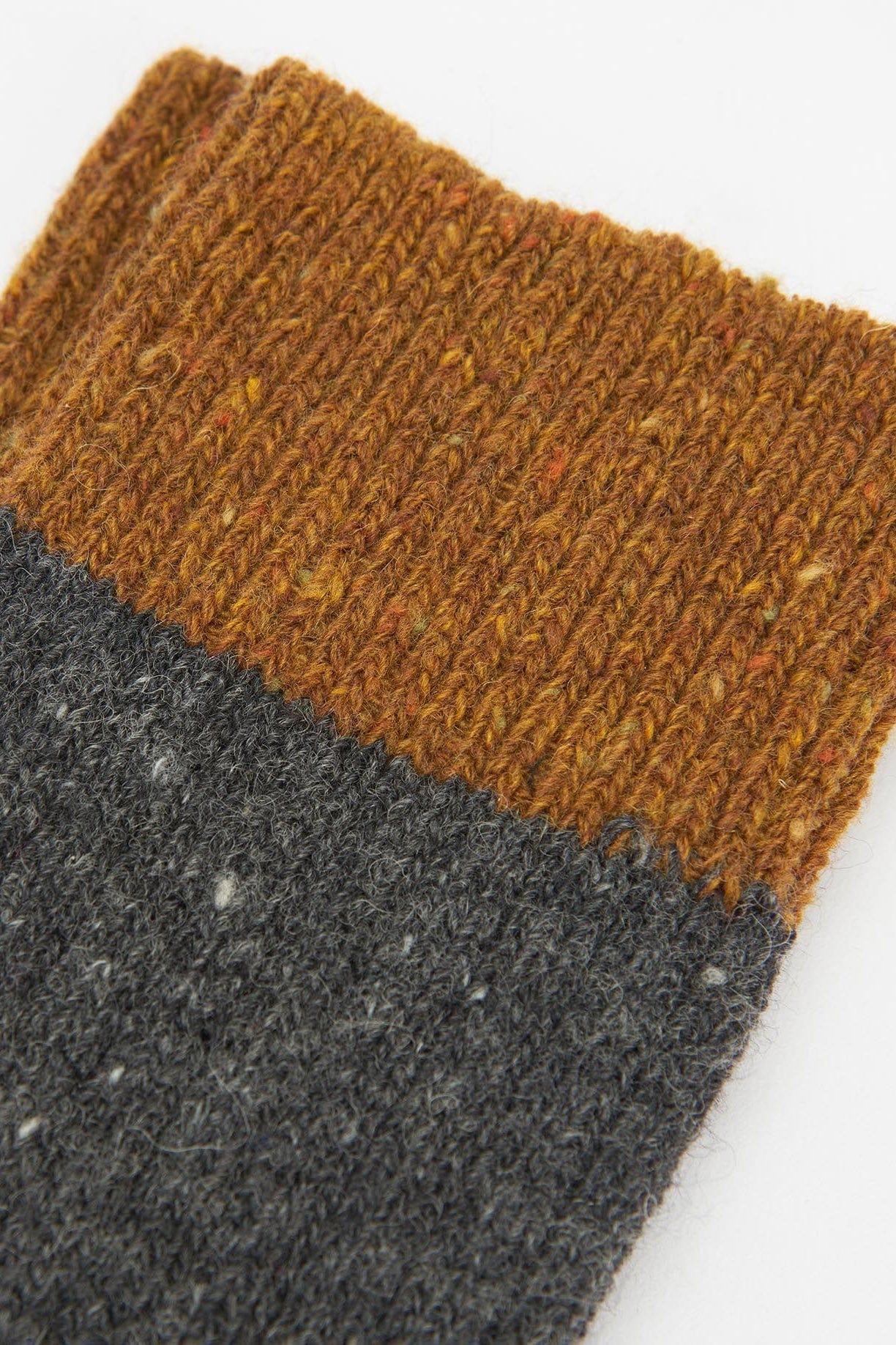 Houghton Socks - Charcoal/Ochre - Image 4