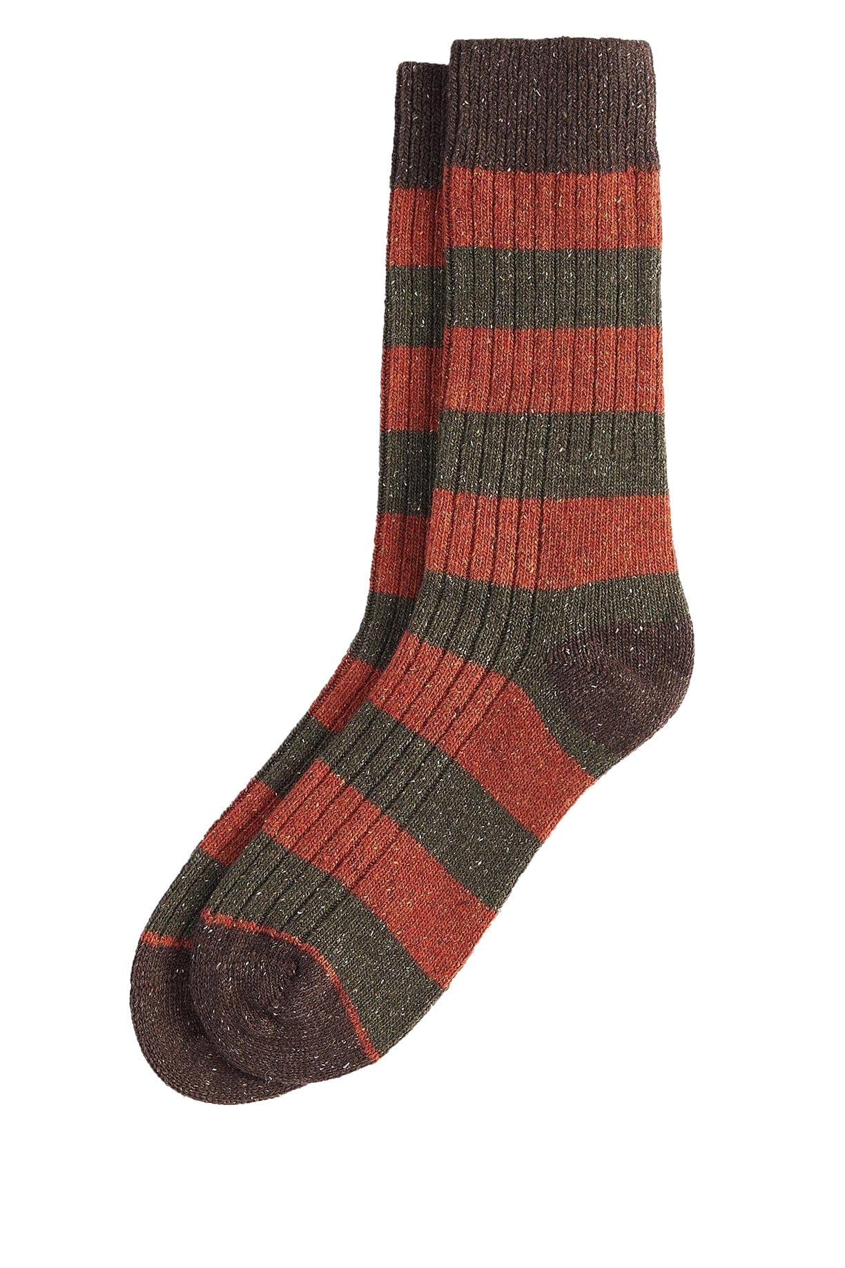 Houghton Stripe Sock - Burnt Orange