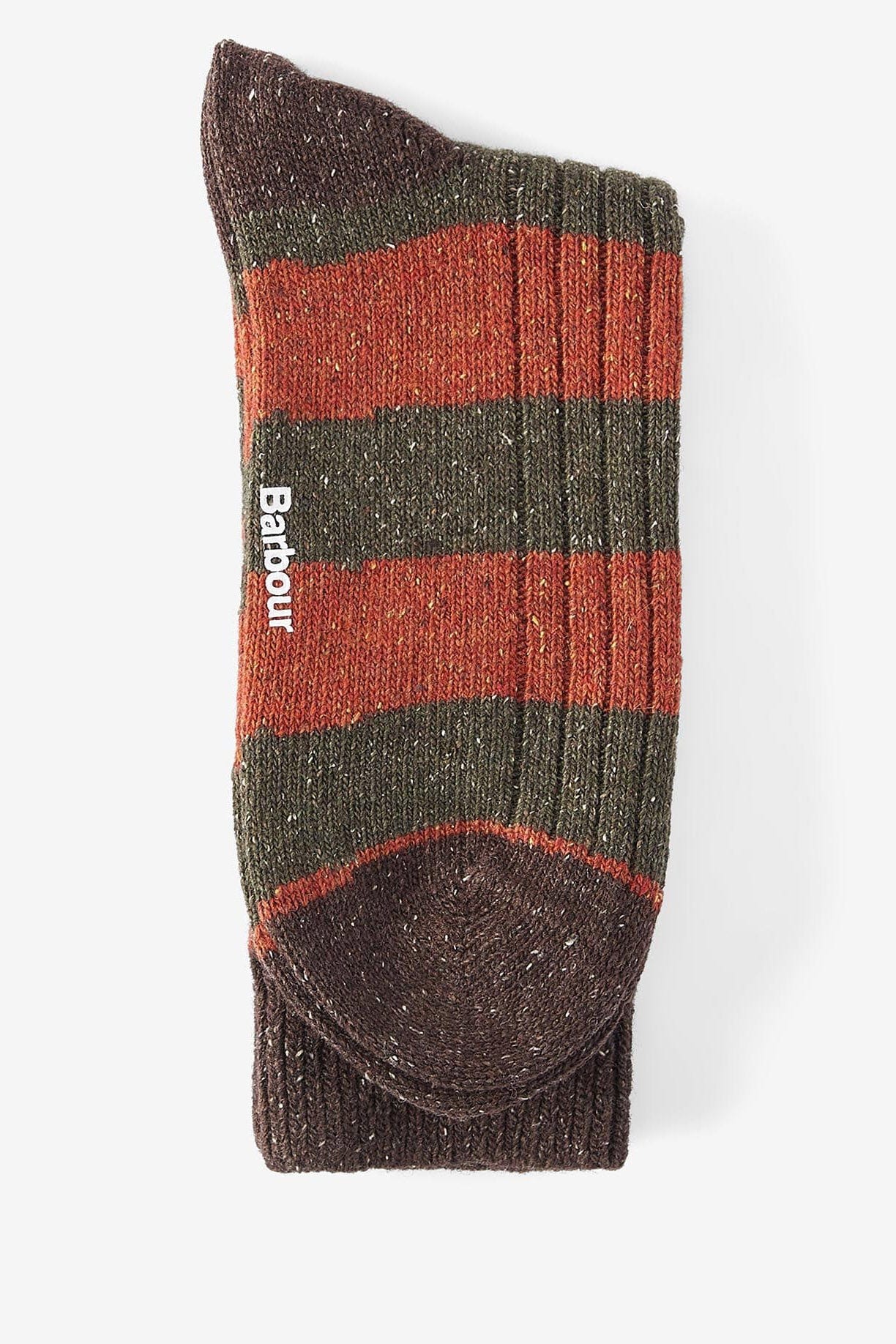 Houghton Stripe Sock - Burnt Orange - Image 2