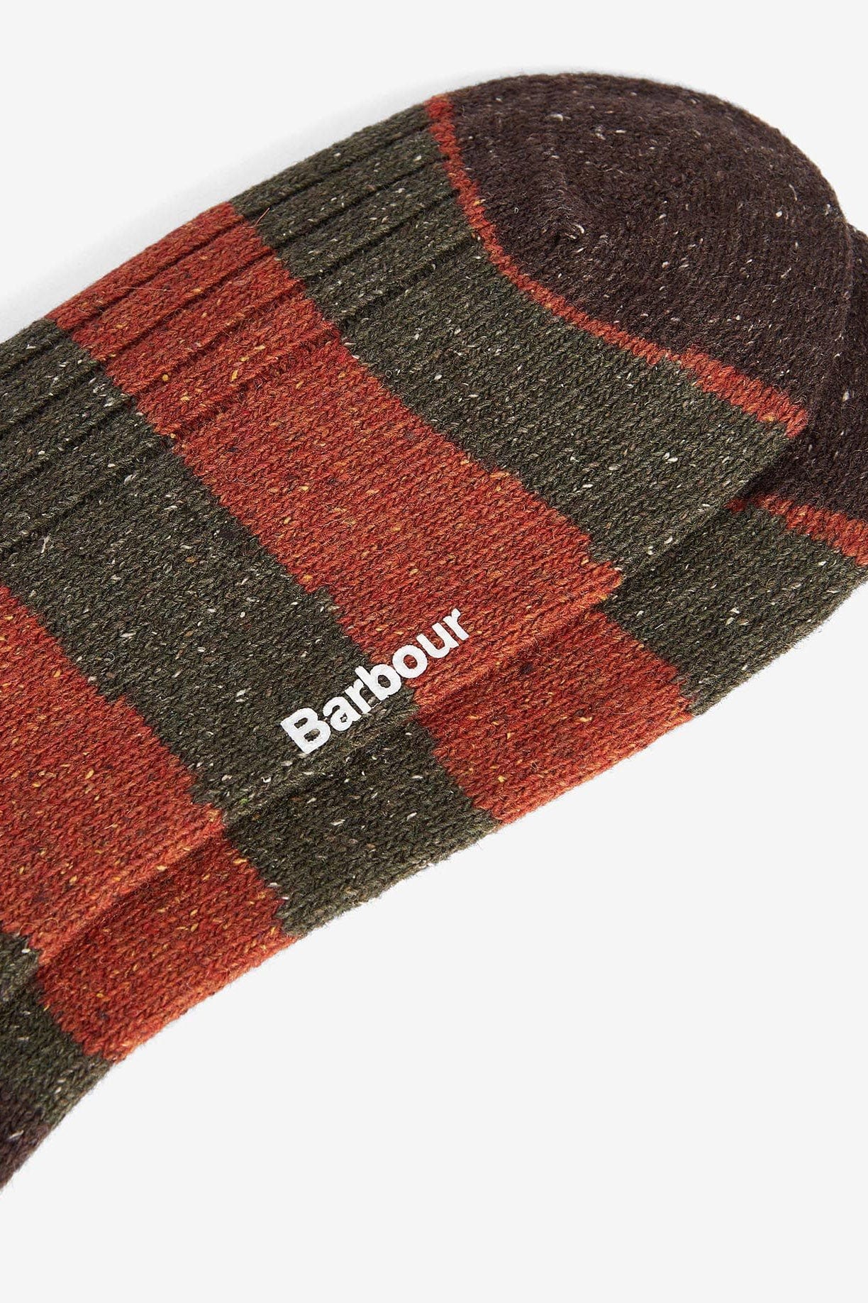 Houghton Stripe Sock - Burnt Orange - Image 3