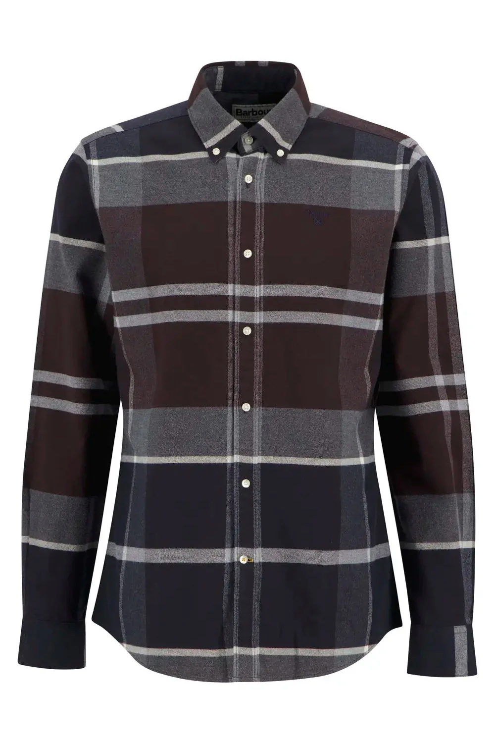 Iceloch Tailored Brushed Cotton Shirt - Midnight Oak Tartan