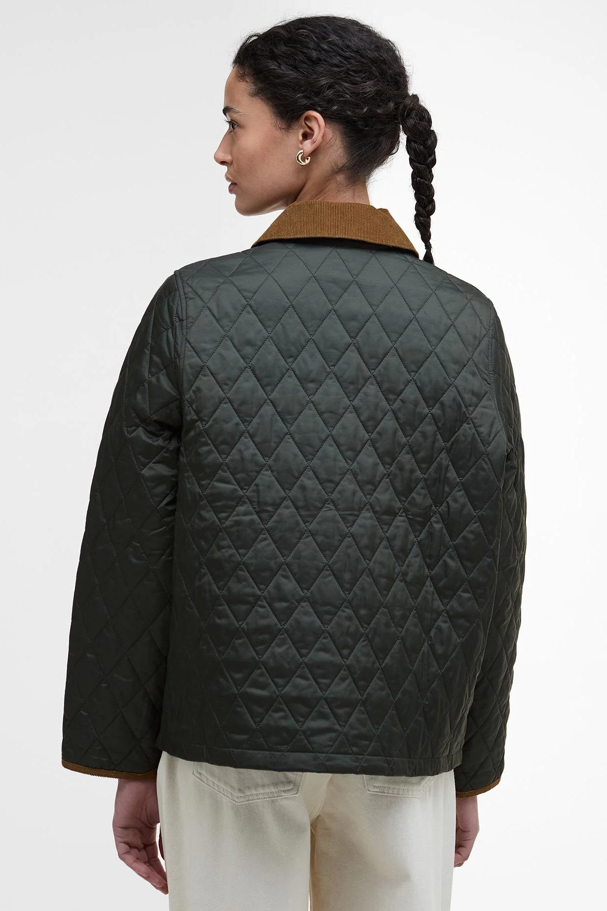 Icons Liddesdale Cropped Quilted Jacket - Sage/Ancient - Image 3