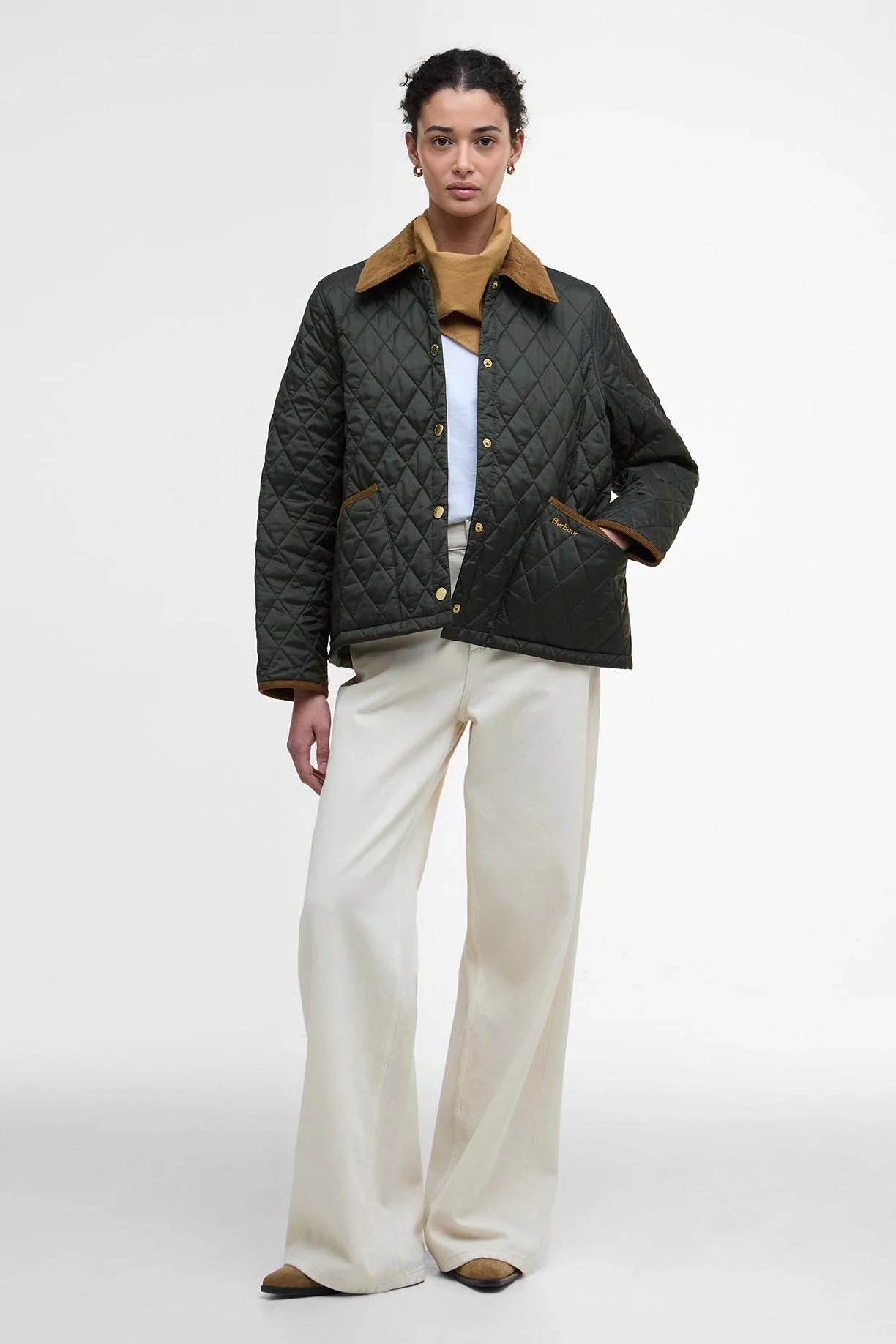 Icons Liddesdale Cropped Quilted Jacket - Sage/Ancient - Image 4