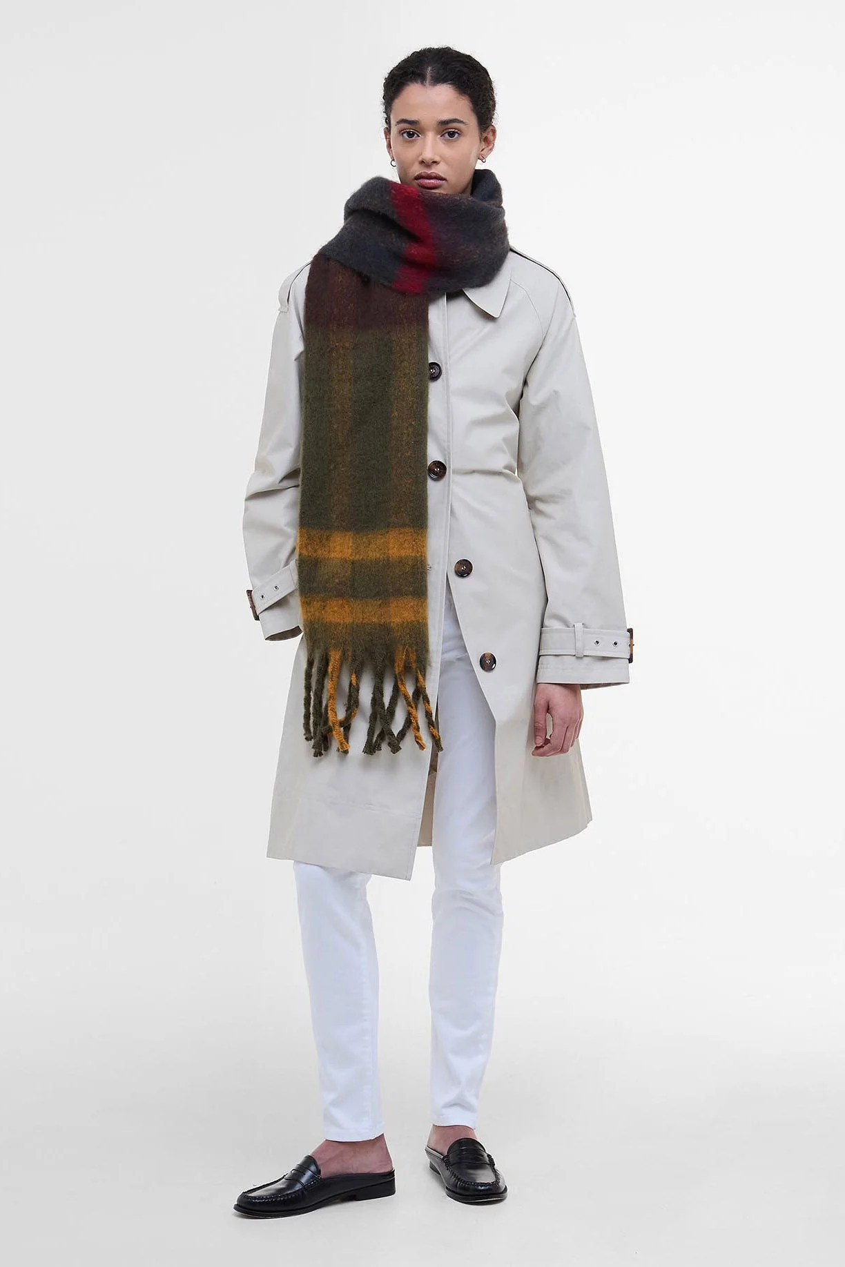 Isla Tartan Boucle Scarf - Classic - Image 2
