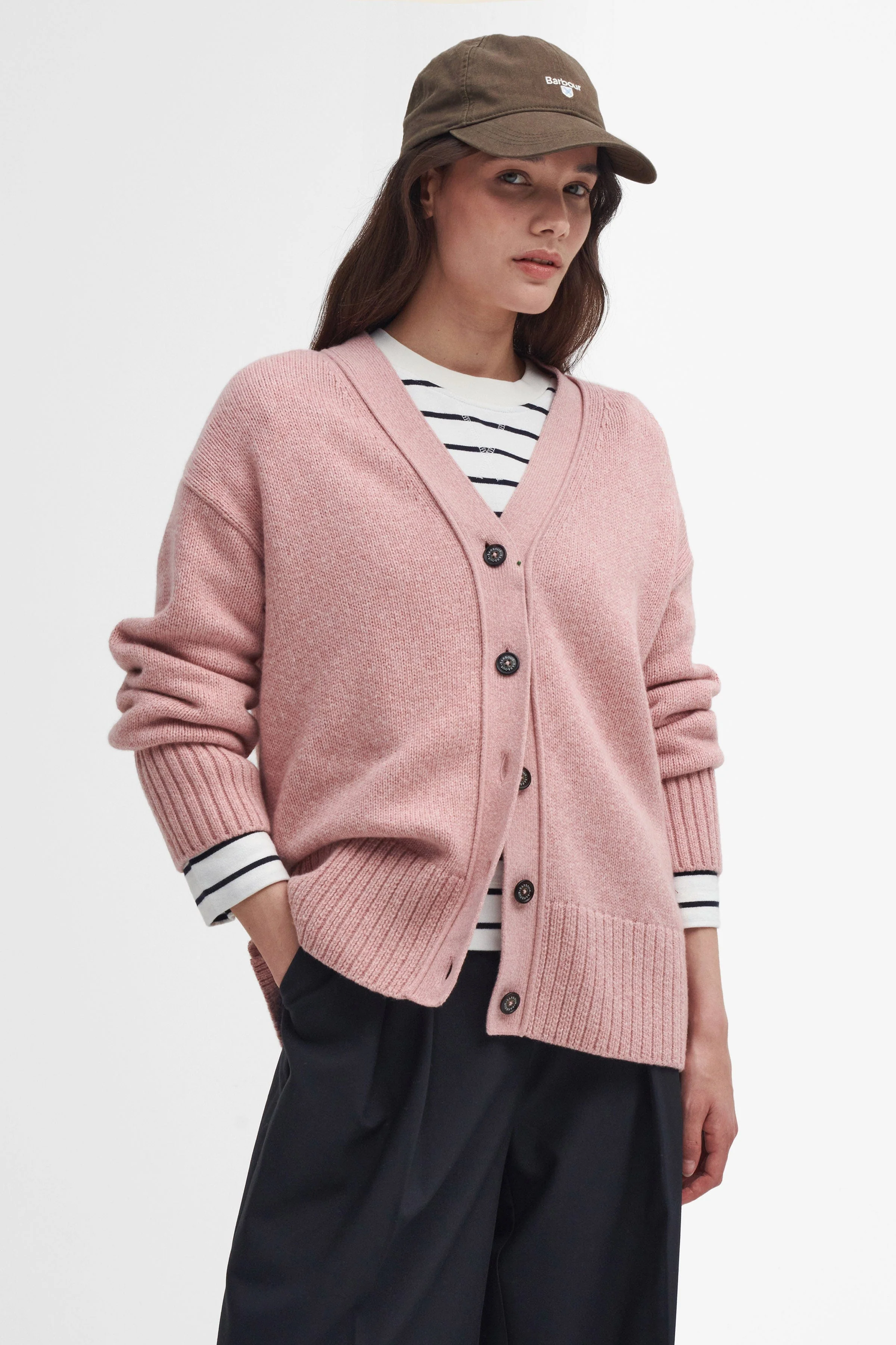 Joni Knitted Cardigan - Mahogany Rose - Image 2