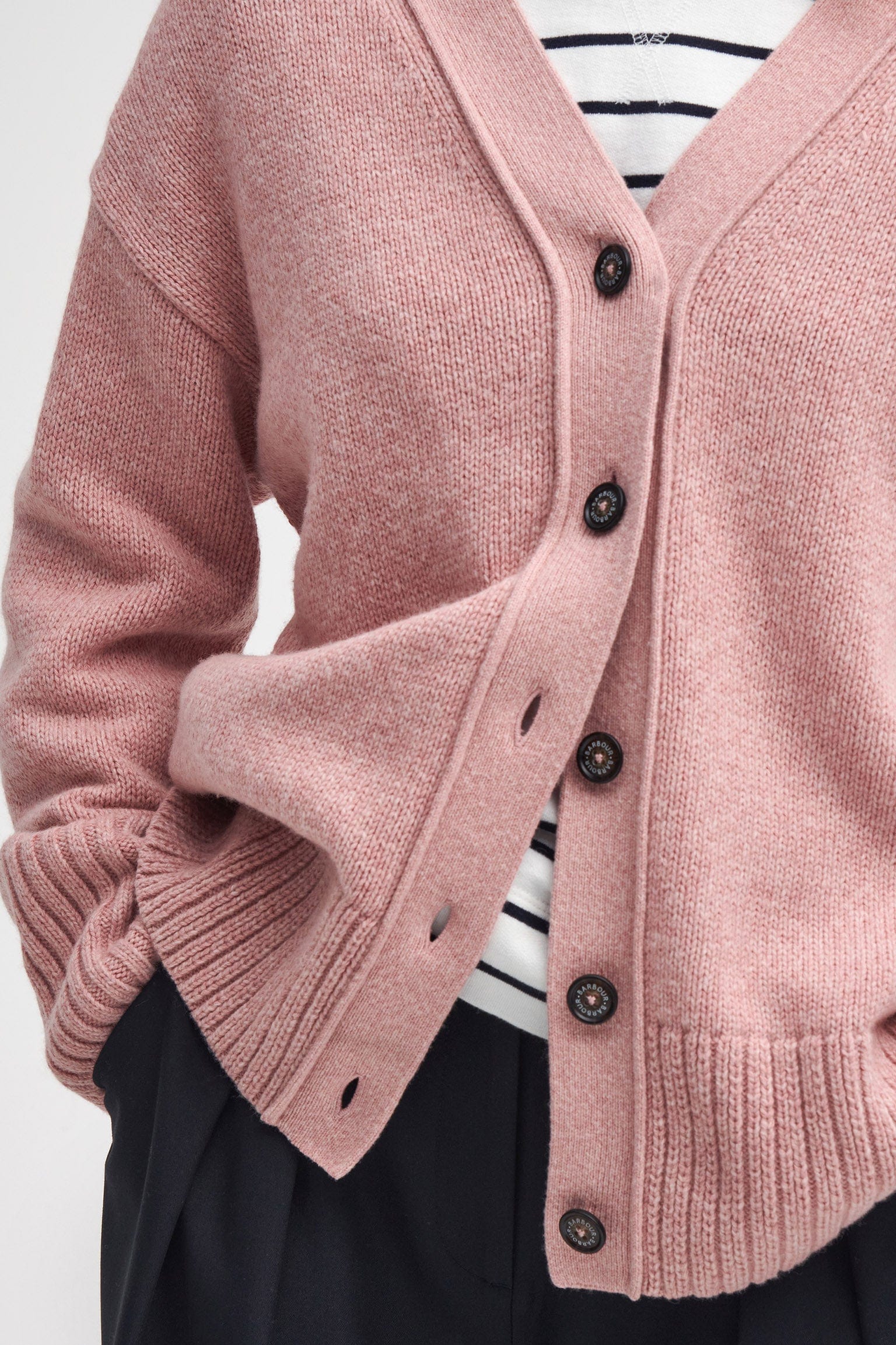 Joni Knitted Cardigan - Mahogany Rose - Image 3