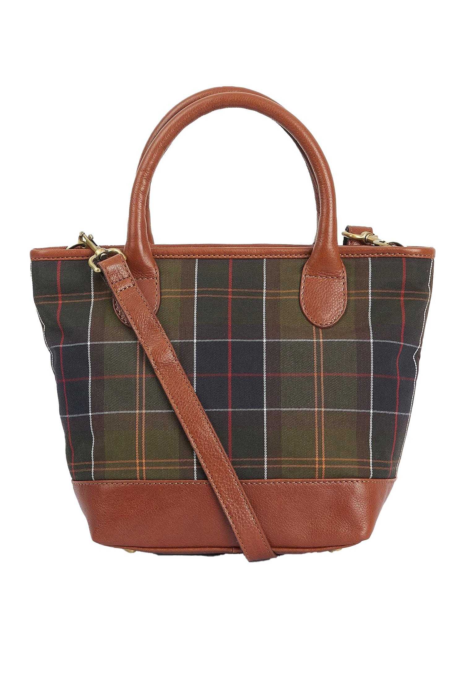 Katrine Tartan Leather Tote Bag - Classic Tartan - Image 6