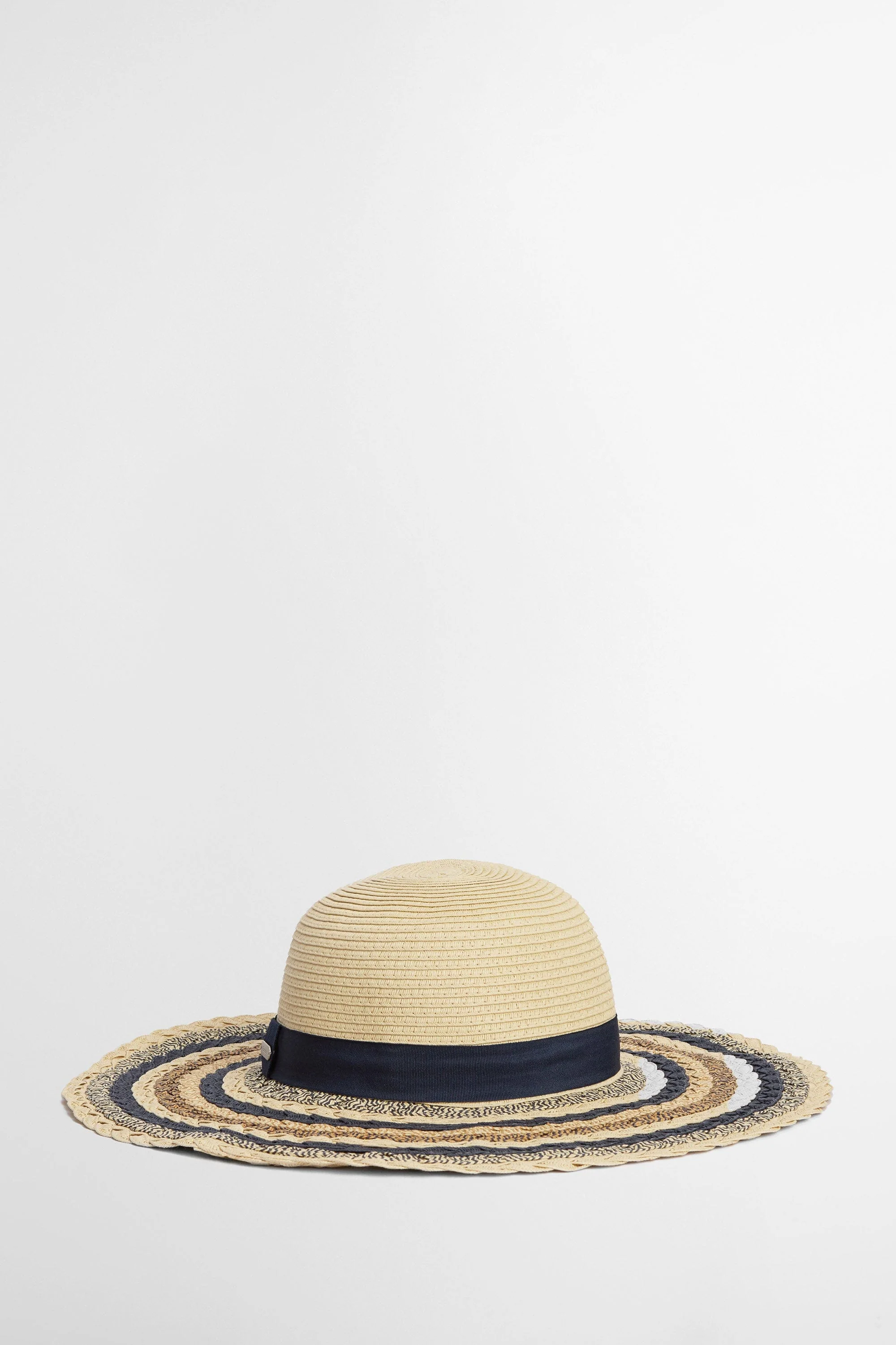 Kelburn Hat - Natural/Navy - Image 2