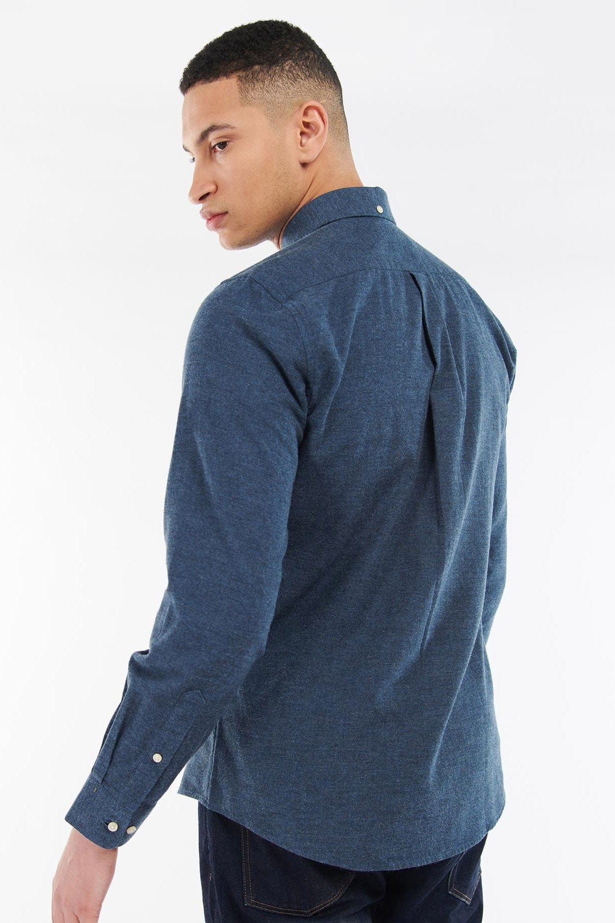 Kenwood Tailored Fit Shirt - Chambray Marl - Image 3