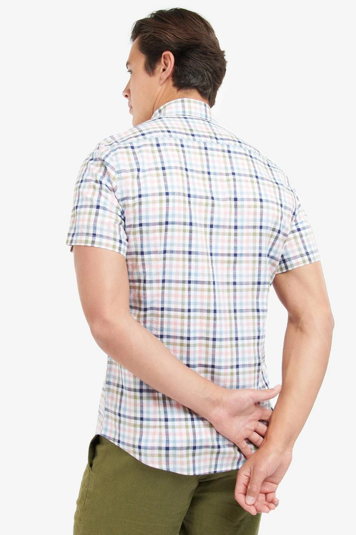 Kinson Short Sleeve Tailored Shirt - Classic Pink - Image 3