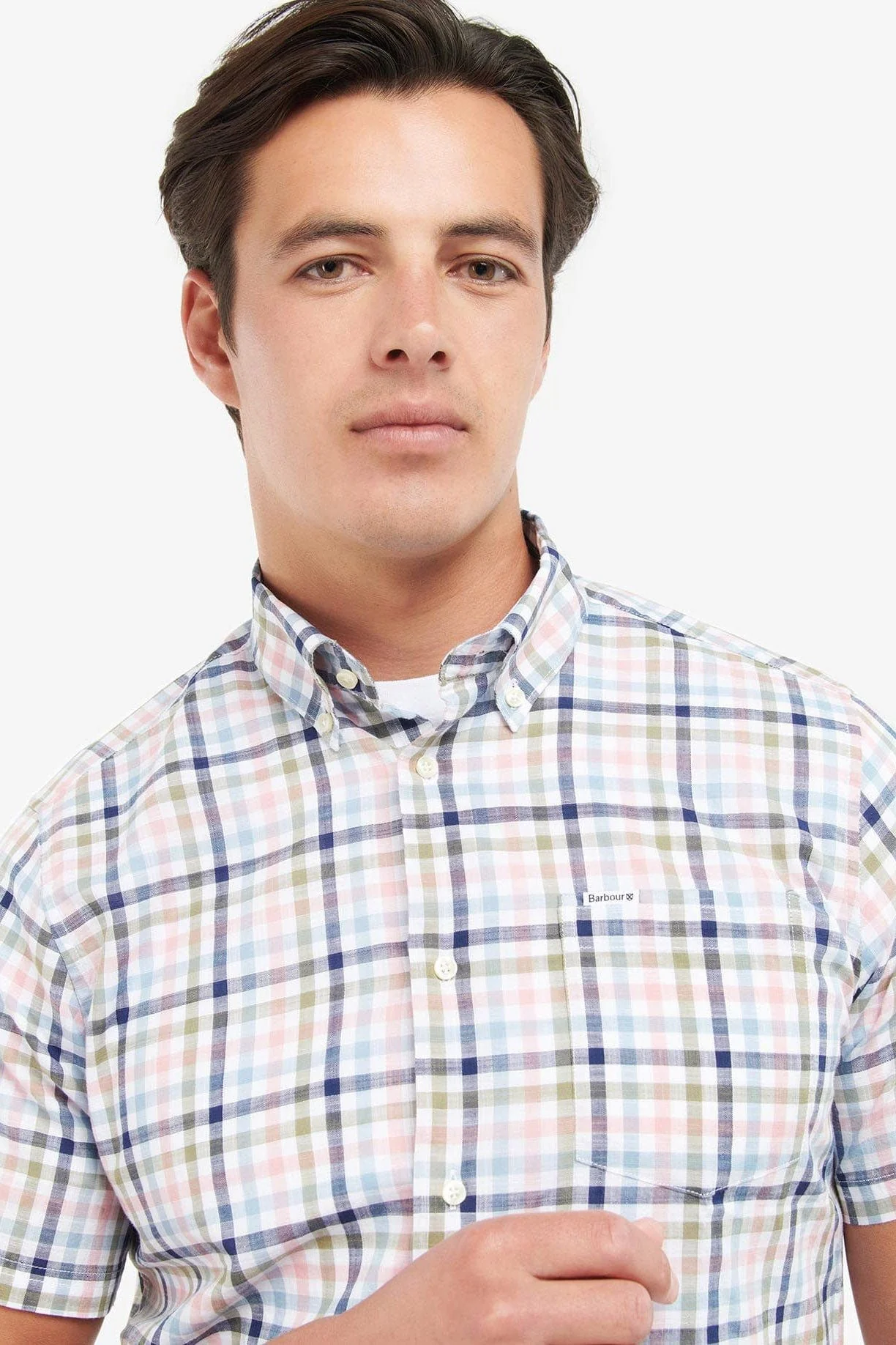 Kinson Short Sleeve Tailored Shirt - Classic Pink - Image 4
