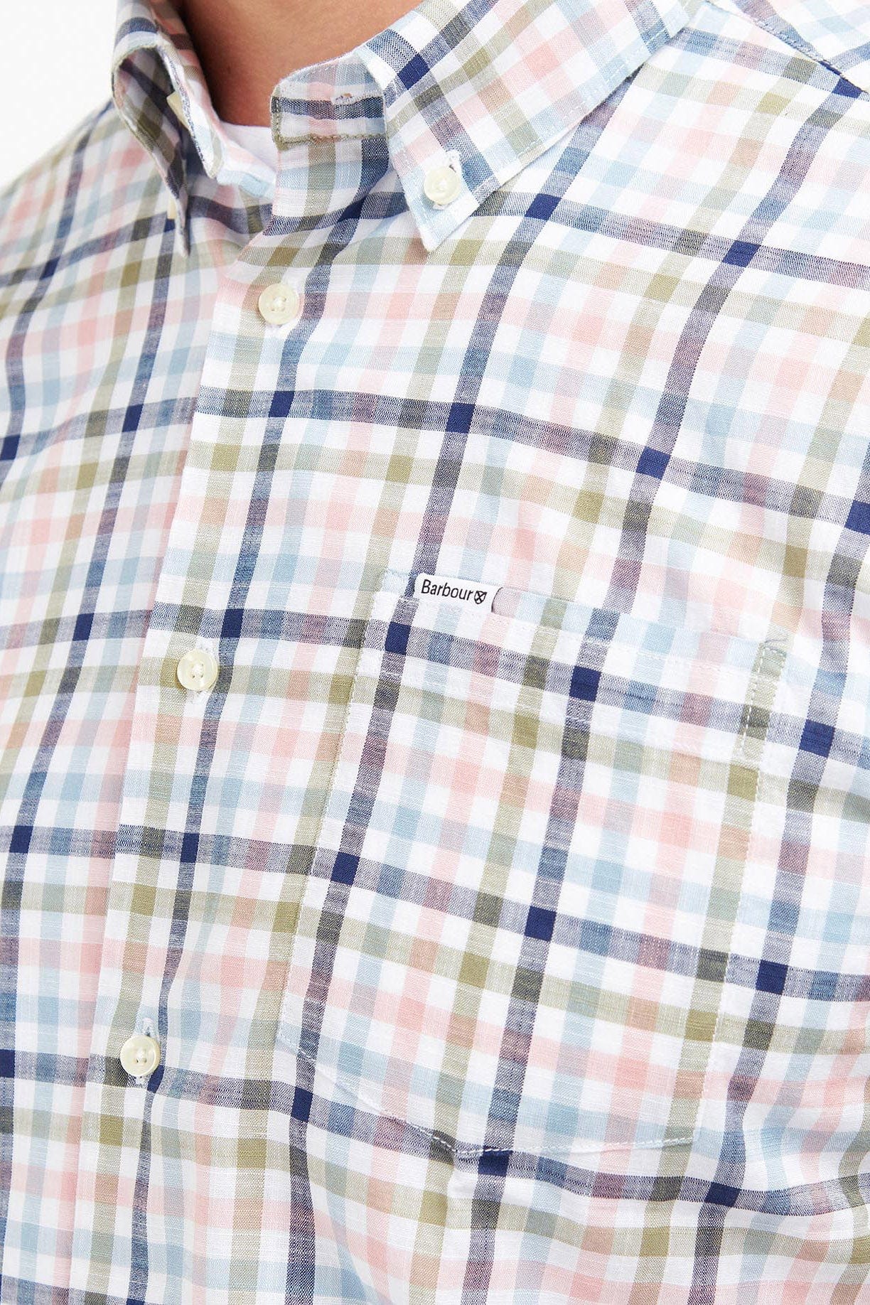 Kinson Short Sleeve Tailored Shirt - Classic Pink - Image 6