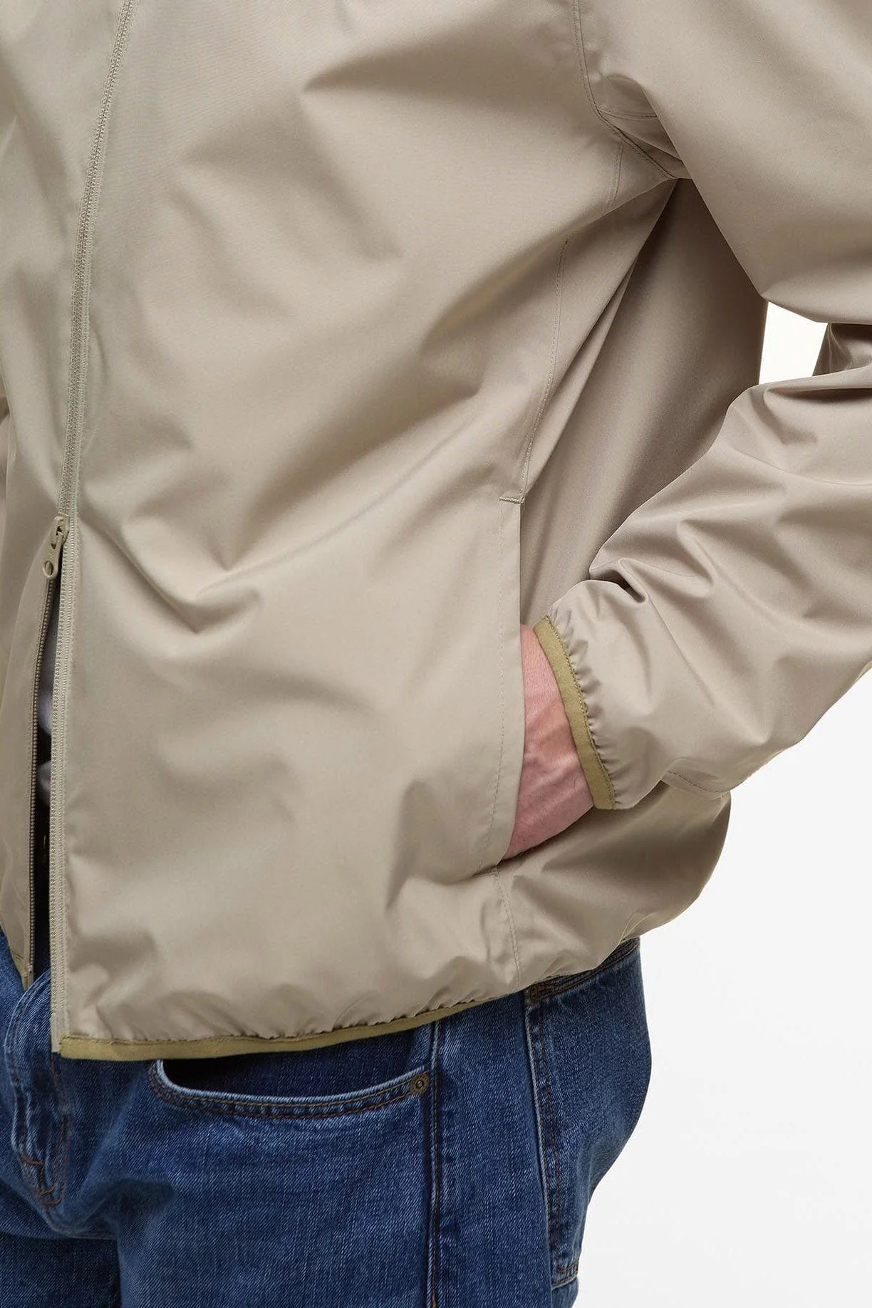 Korbel Waterproof Jacket - Washed Stone - Image 4