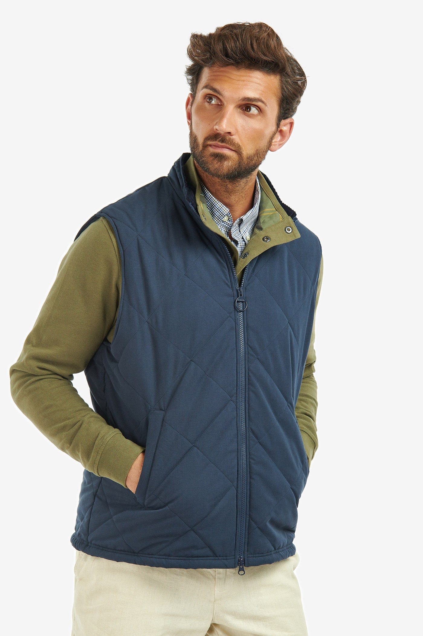 Kurt Gilet - Navy/River Birch Tartan - Image 2