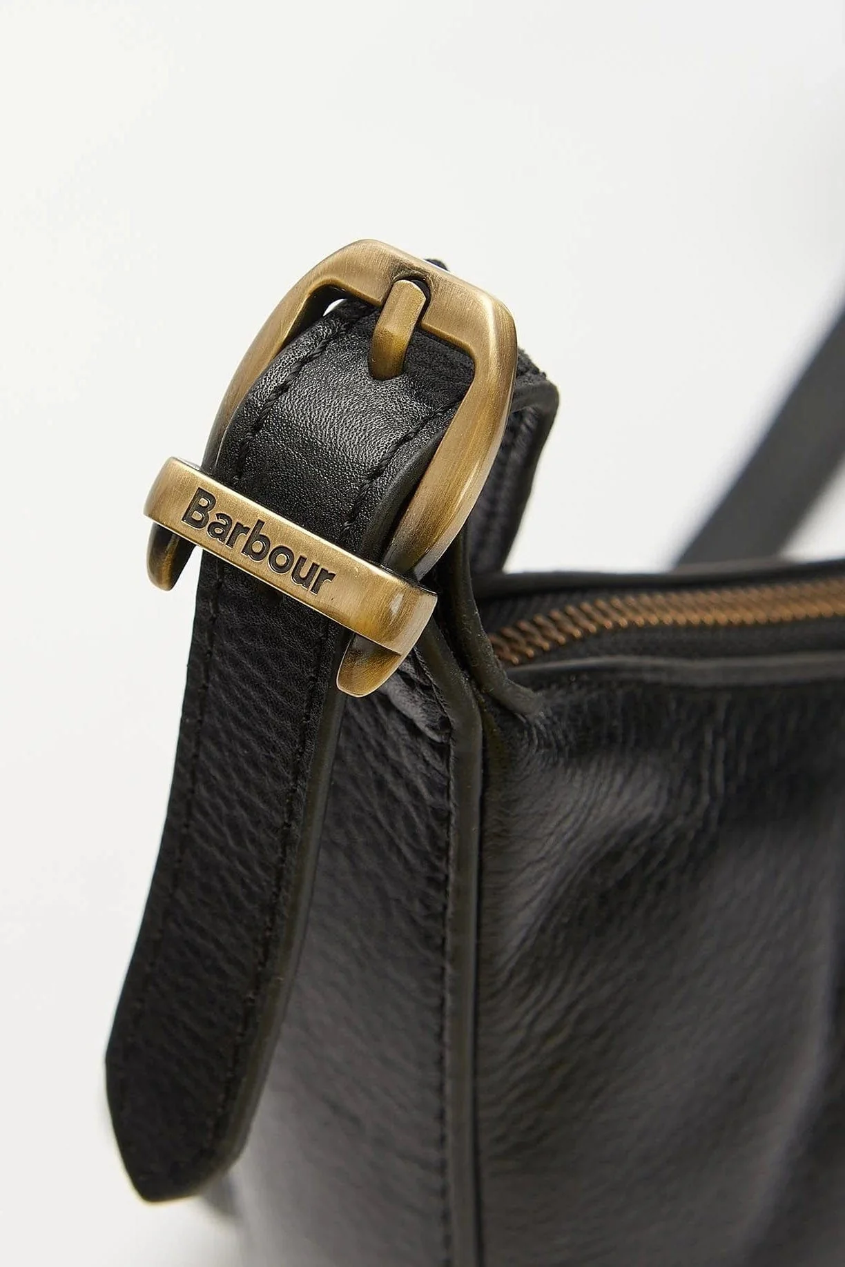 Laire Leather Half-Moon Bag - Black - Image 5