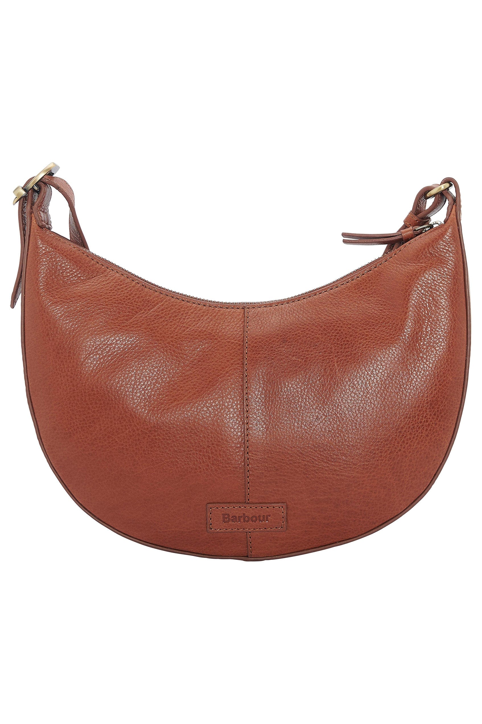 Laire Leather Half-Moon Bag - Brown - Image 2