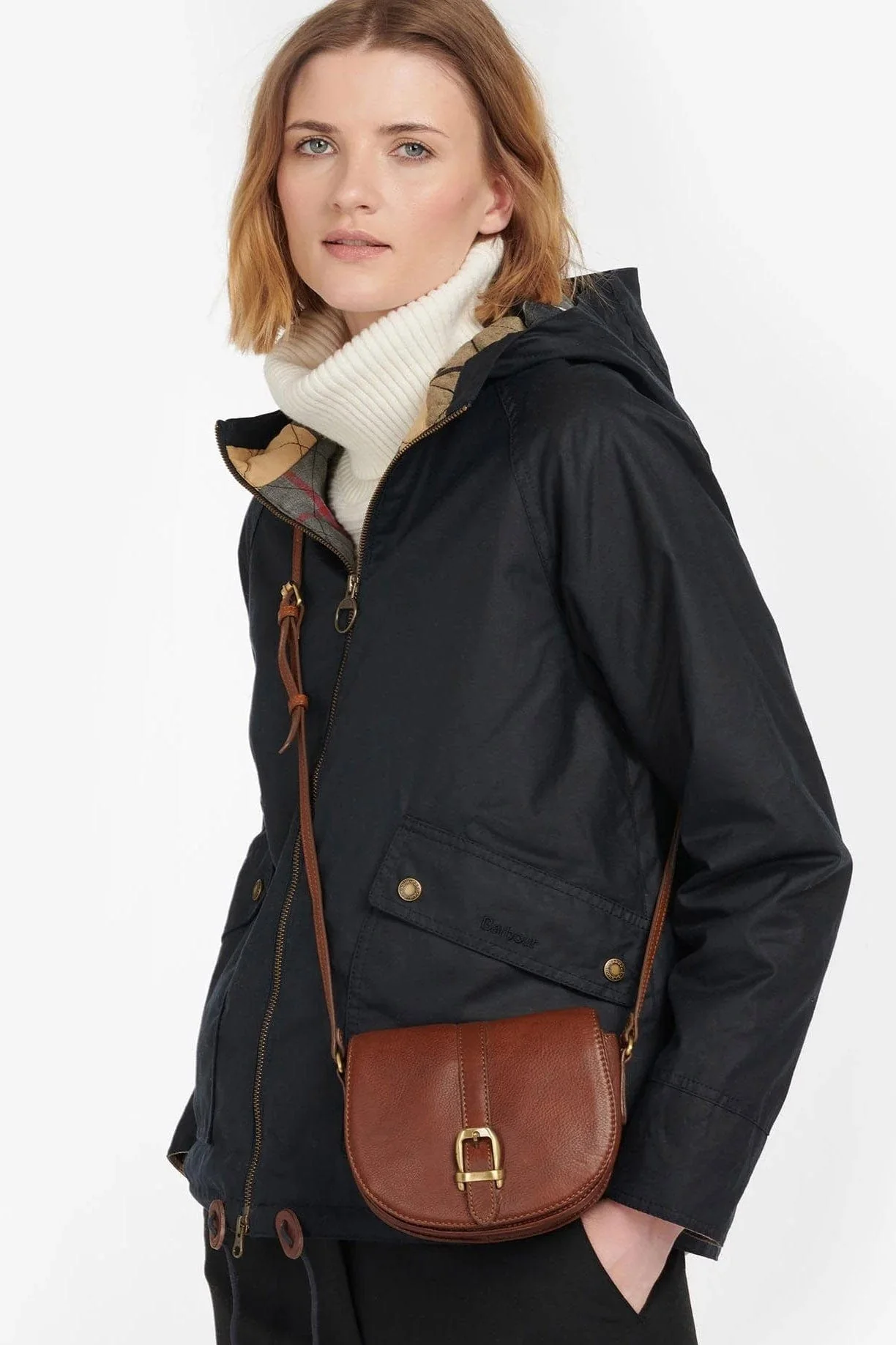 Laire Leather Saddle Bag - Brown - Image 3