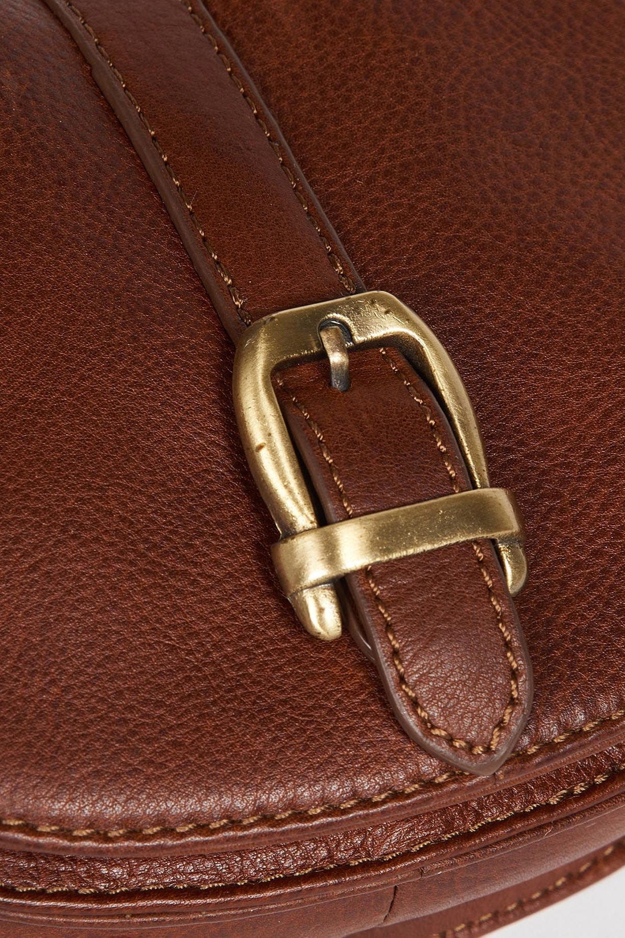 Laire Leather Saddle Bag - Brown - Image 4