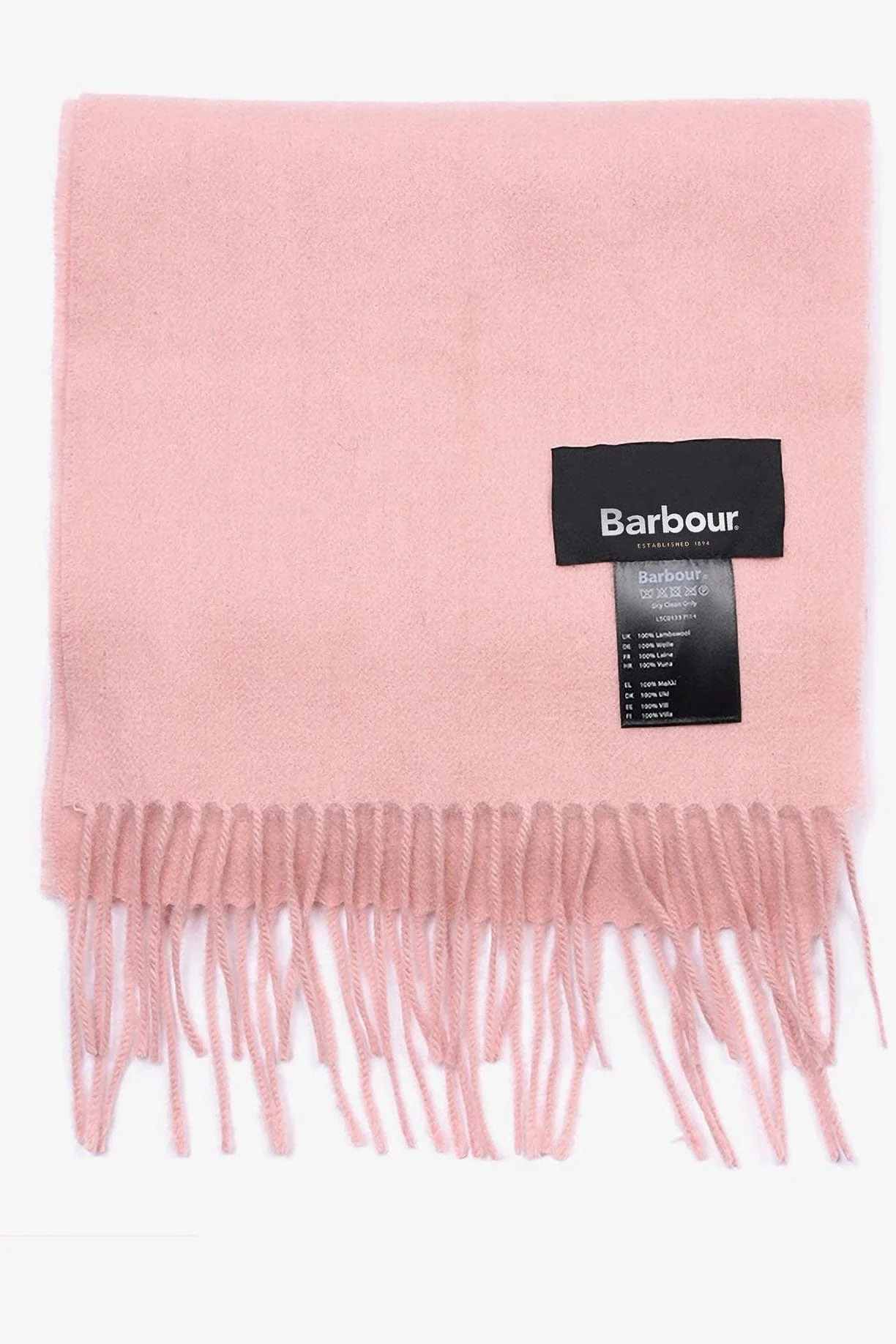 Lambswool Woven Scarf - Blush Pink - Image 2