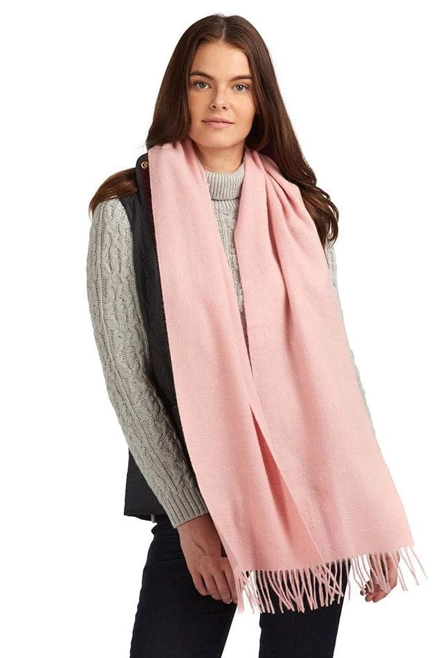 Lambswool Woven Scarf - Blush Pink - Image 3