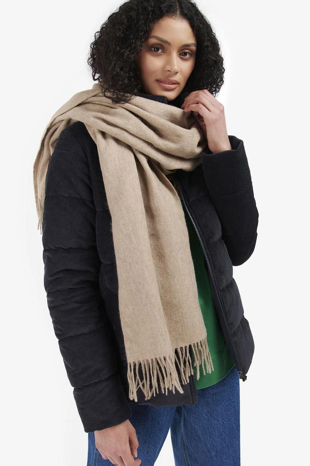 Lambswool Wrap - Oatmeal - Image 3