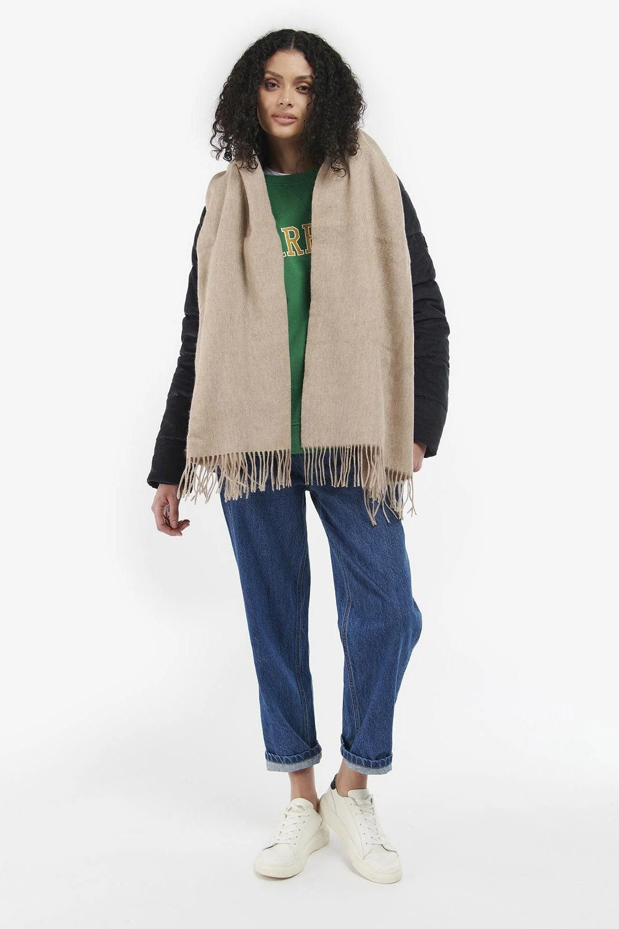 Lambswool Wrap - Oatmeal - Image 4